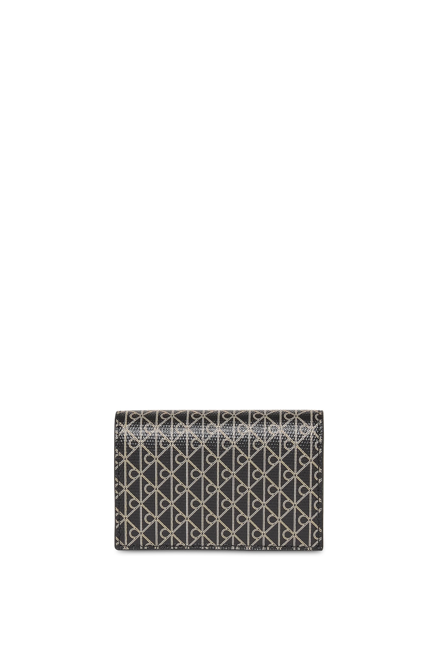 EMBLEM ACCORDION CARDHOLDER BLACK AOP 4