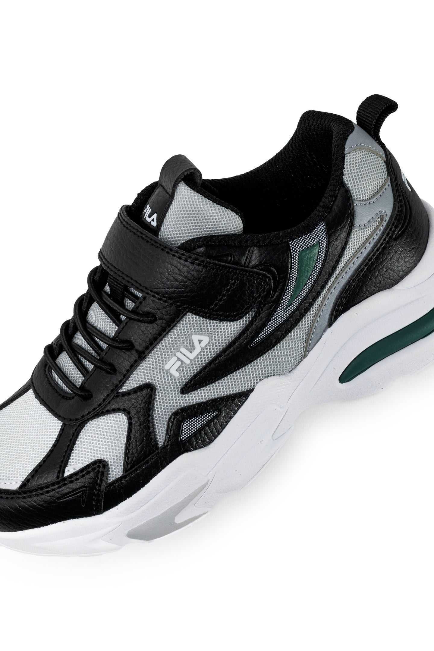MADRUN VELCRO KIDS BLACK-POSY GREEN 3