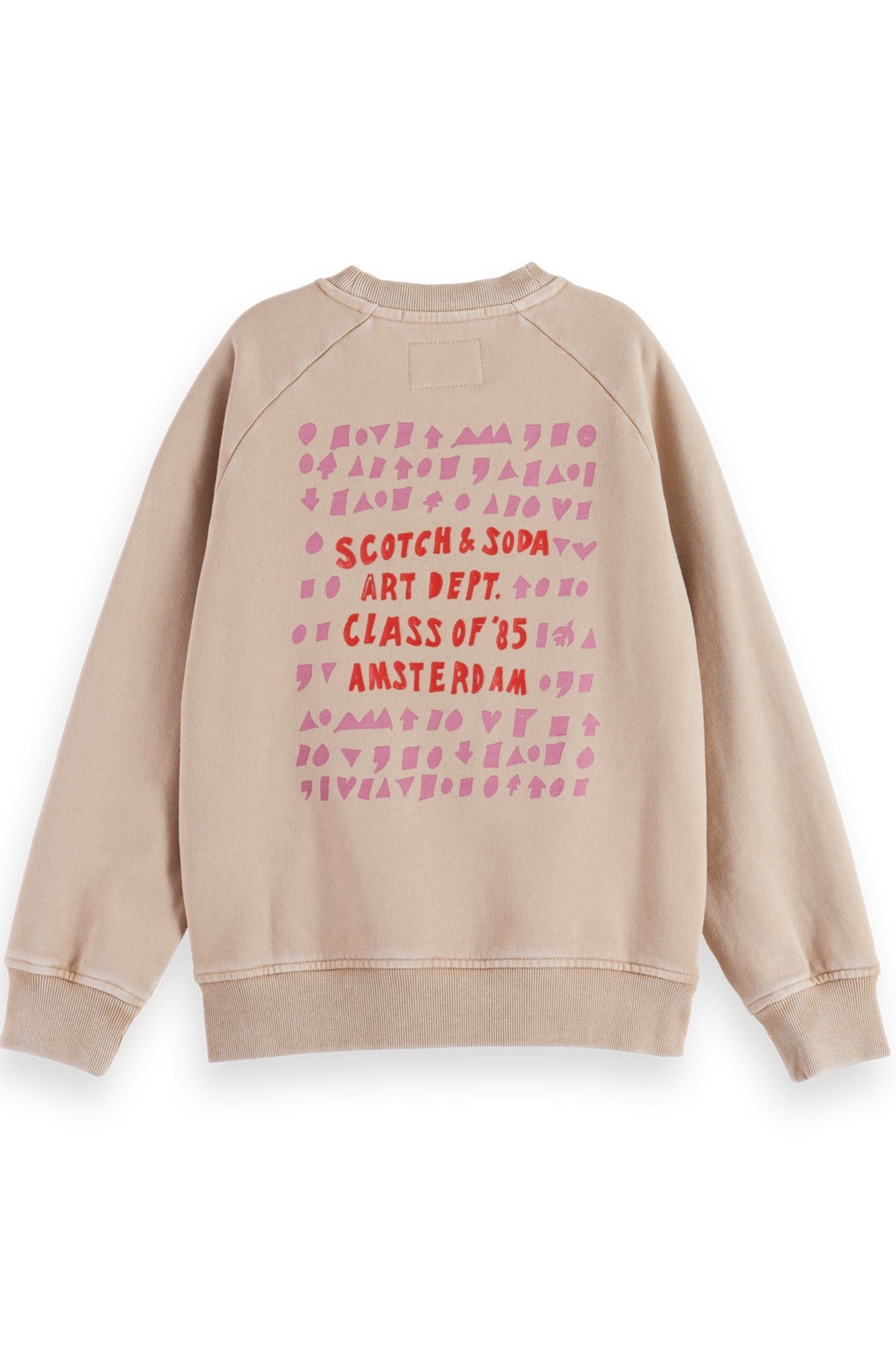 GIRL RELAXED-FIT RAGLAN ARTWORK SWEATSHIRT PLAZA TAUPE 2