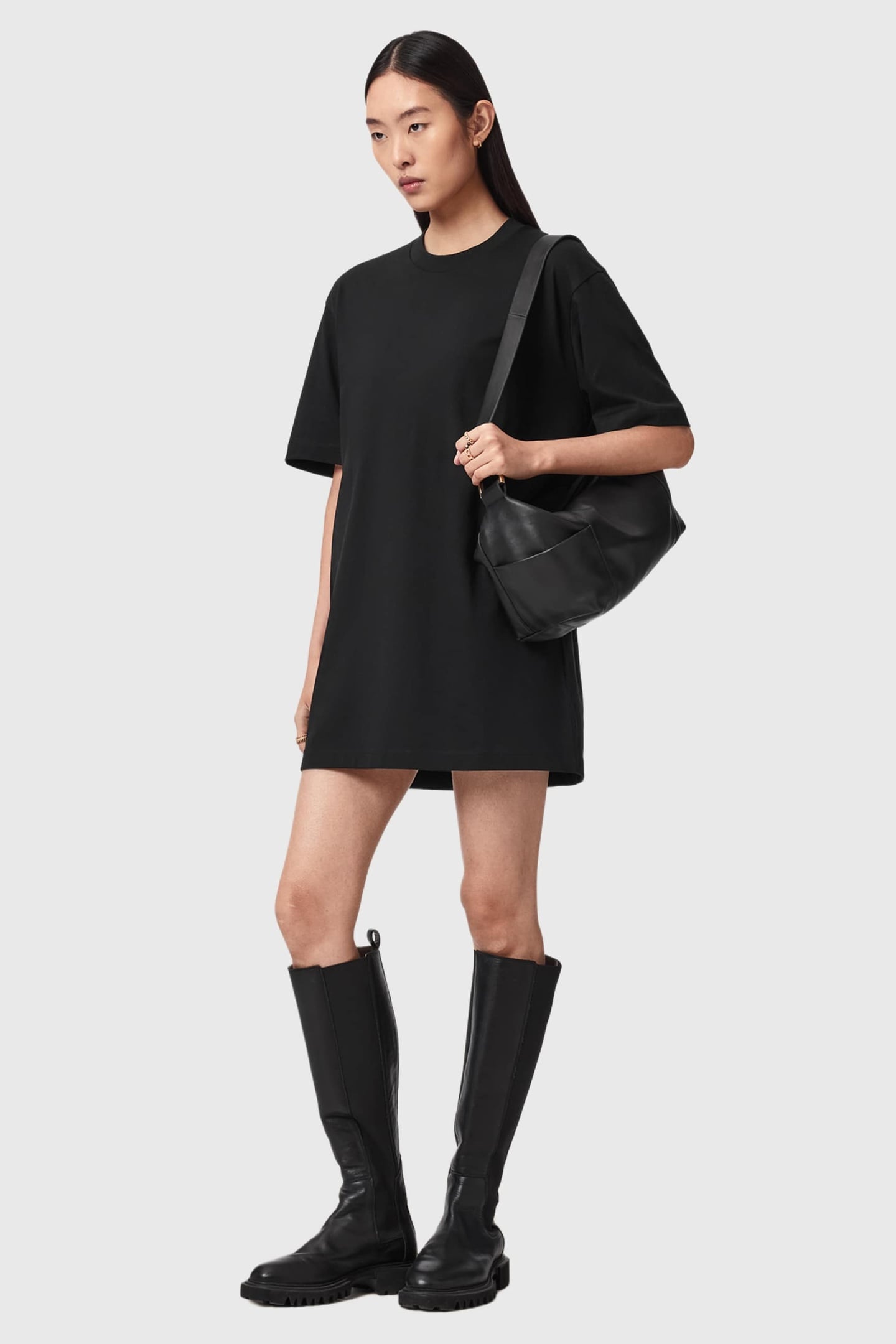 FUSE TEE DRESS BLACK 1