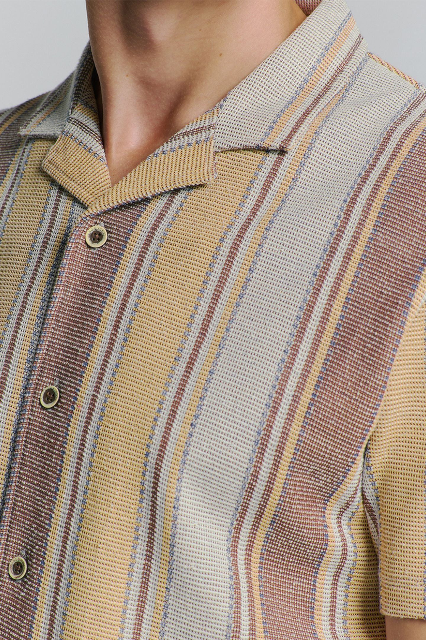 SHIRT SHORT SLEEVE JERSEY REVERS COLLAR MULTI COLOUR VERTICA 7