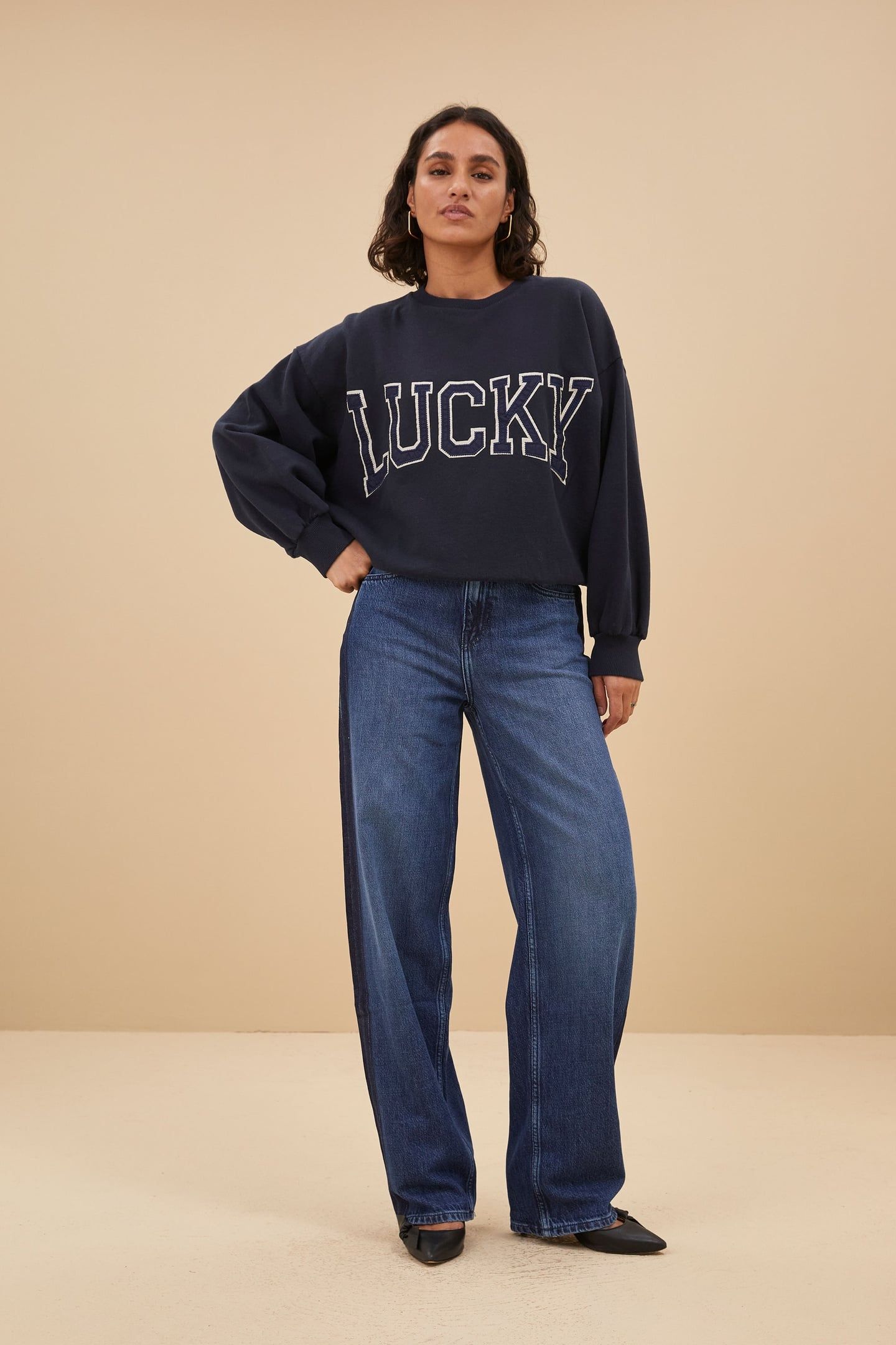 TWO TONE PANTS DENIM 1