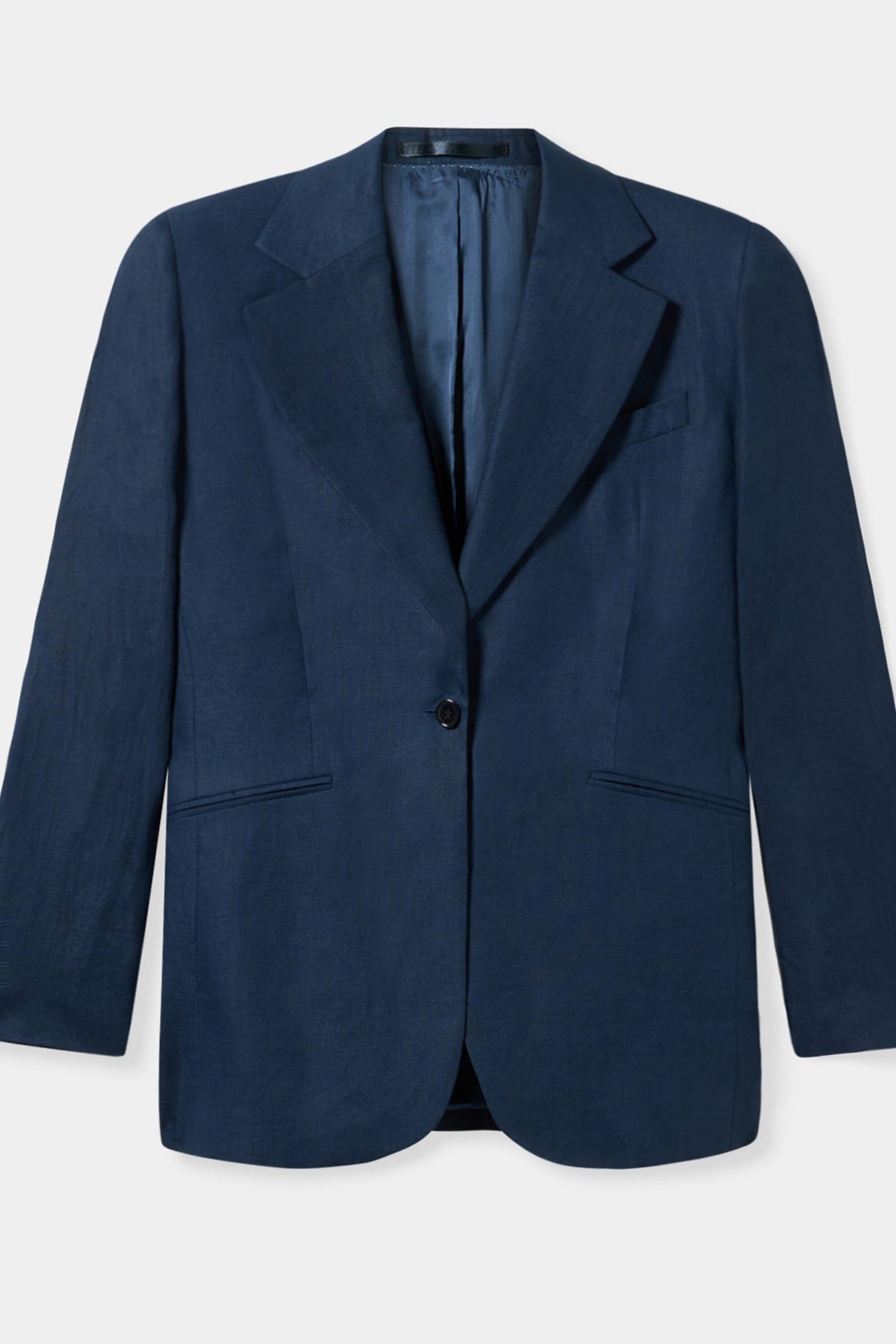 IRISH LINEN SINGLE-BREASTED BLAZER INDIGO 3