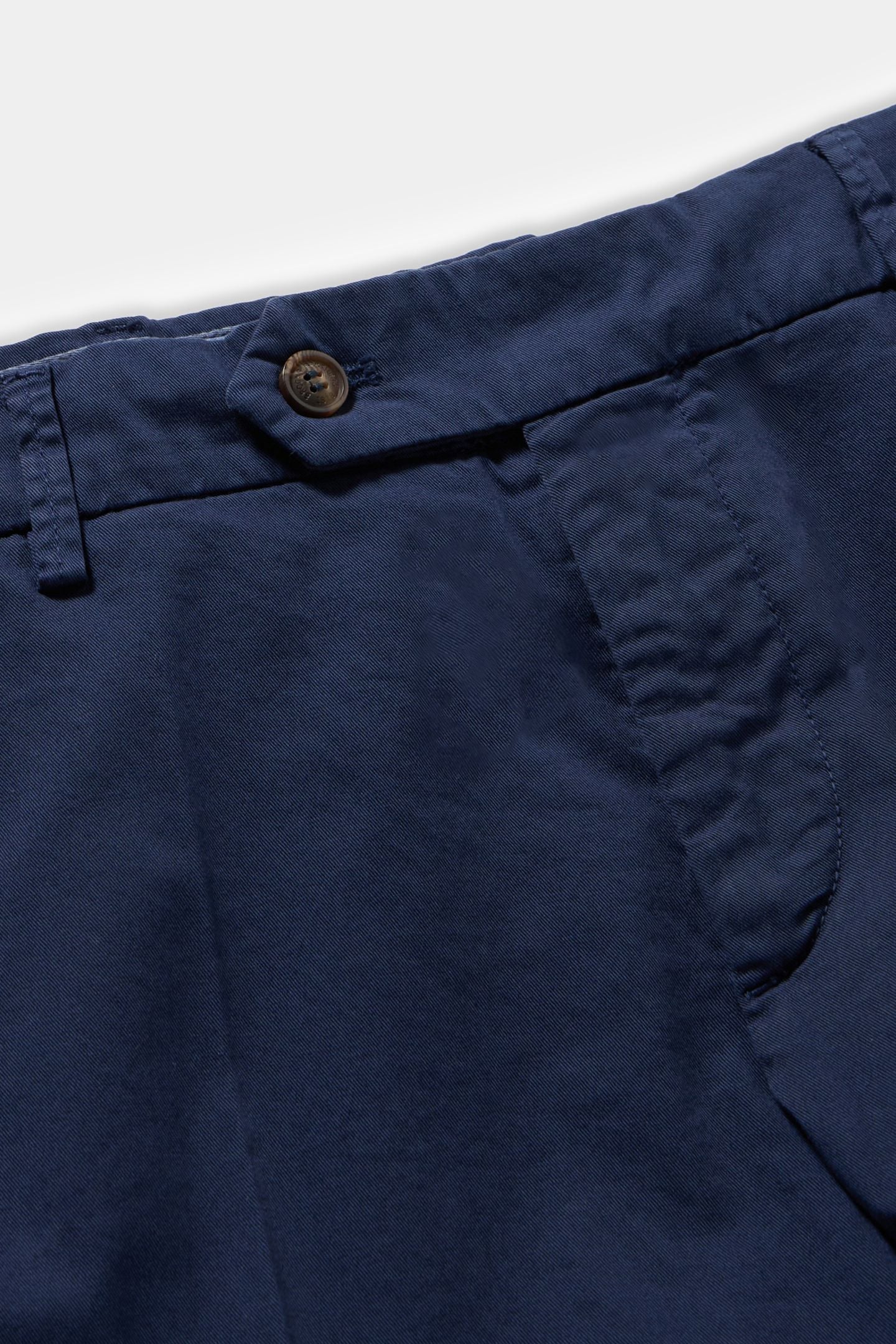 REGULAR FIT STRETCH COTTON GABARDINE CHINO BLUE 6