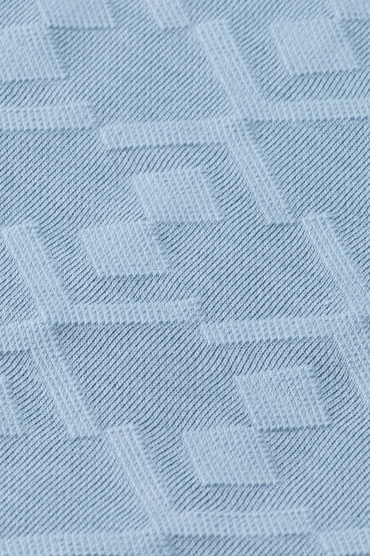 JACQUARD TERRY HOODIE FADED DENIM 7
