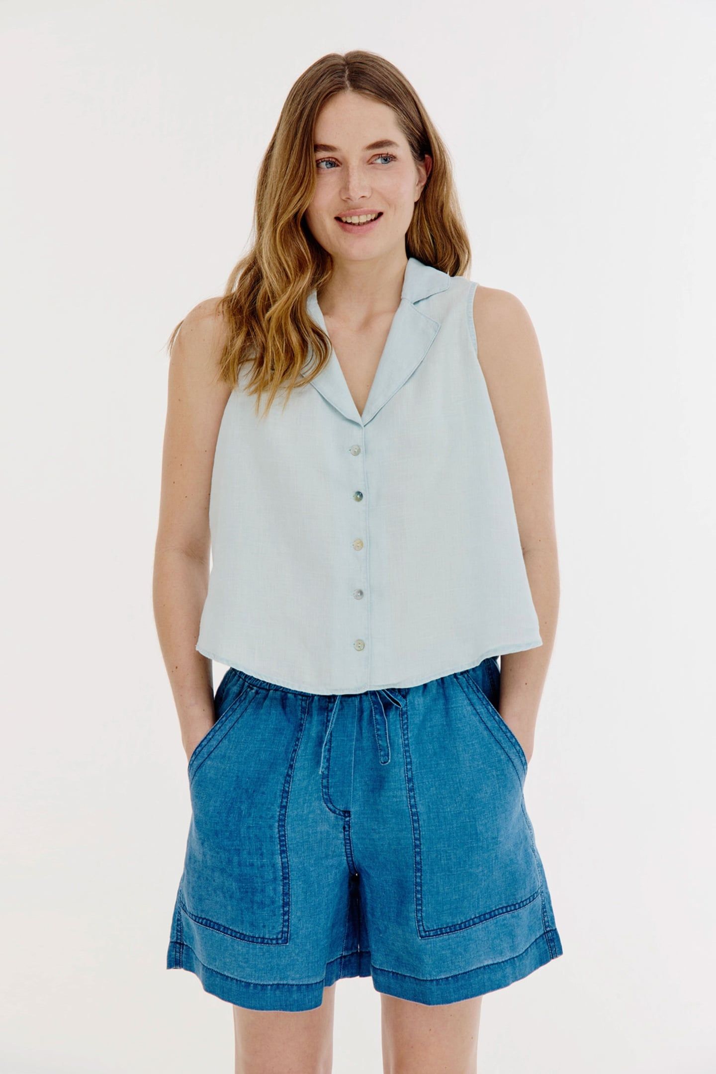 BLISS GILET LIGHT INDIGO 3