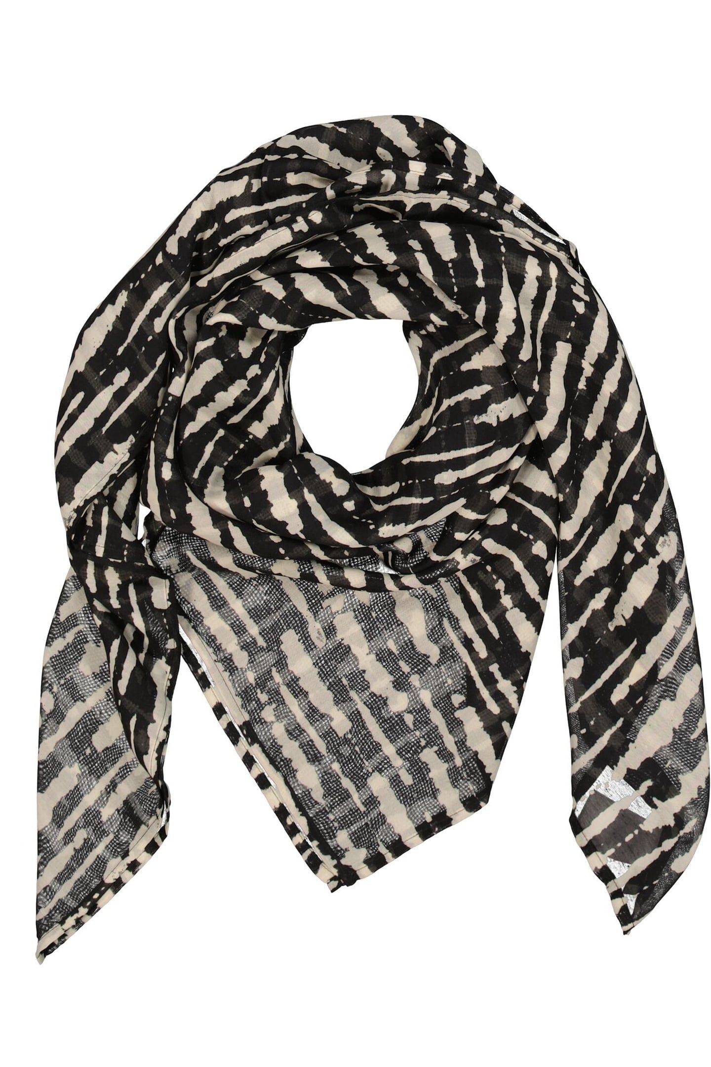 LADIES SCARF BLACK 3