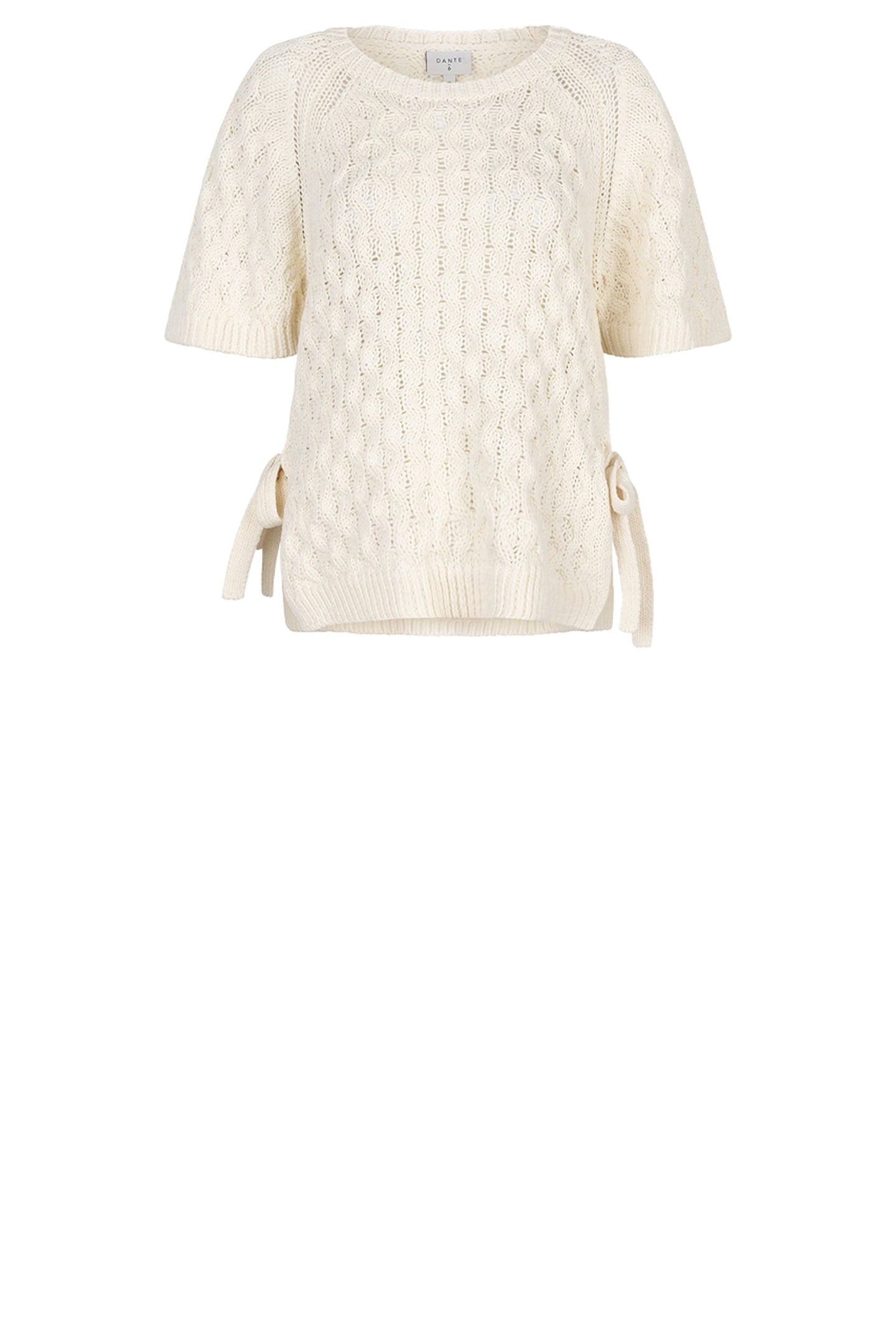 JAYE FANCY KNITTED CABLE TOP BUTTER CREAM 4