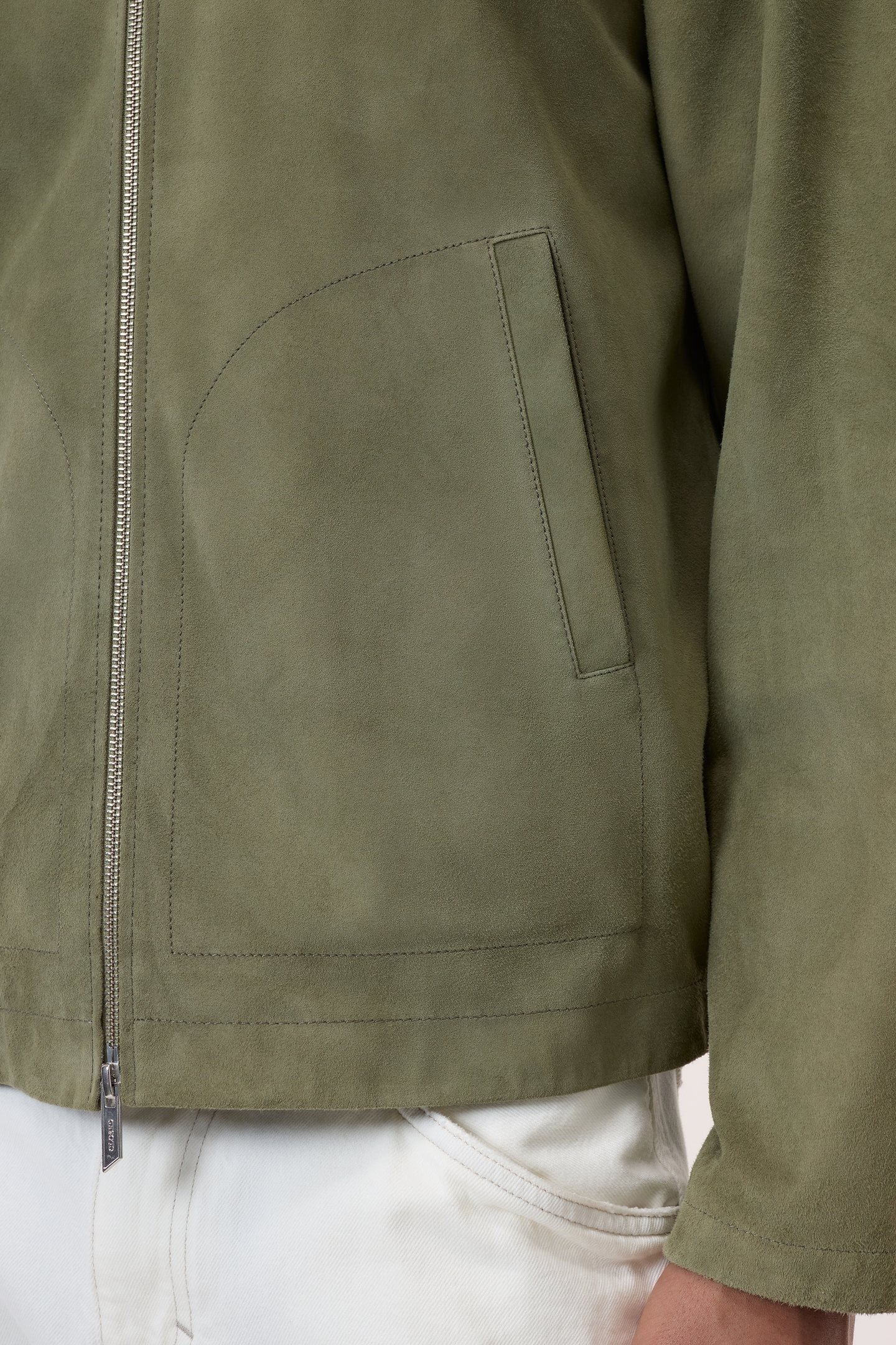 LEATHER BLOUSON CHINO GREEN 6