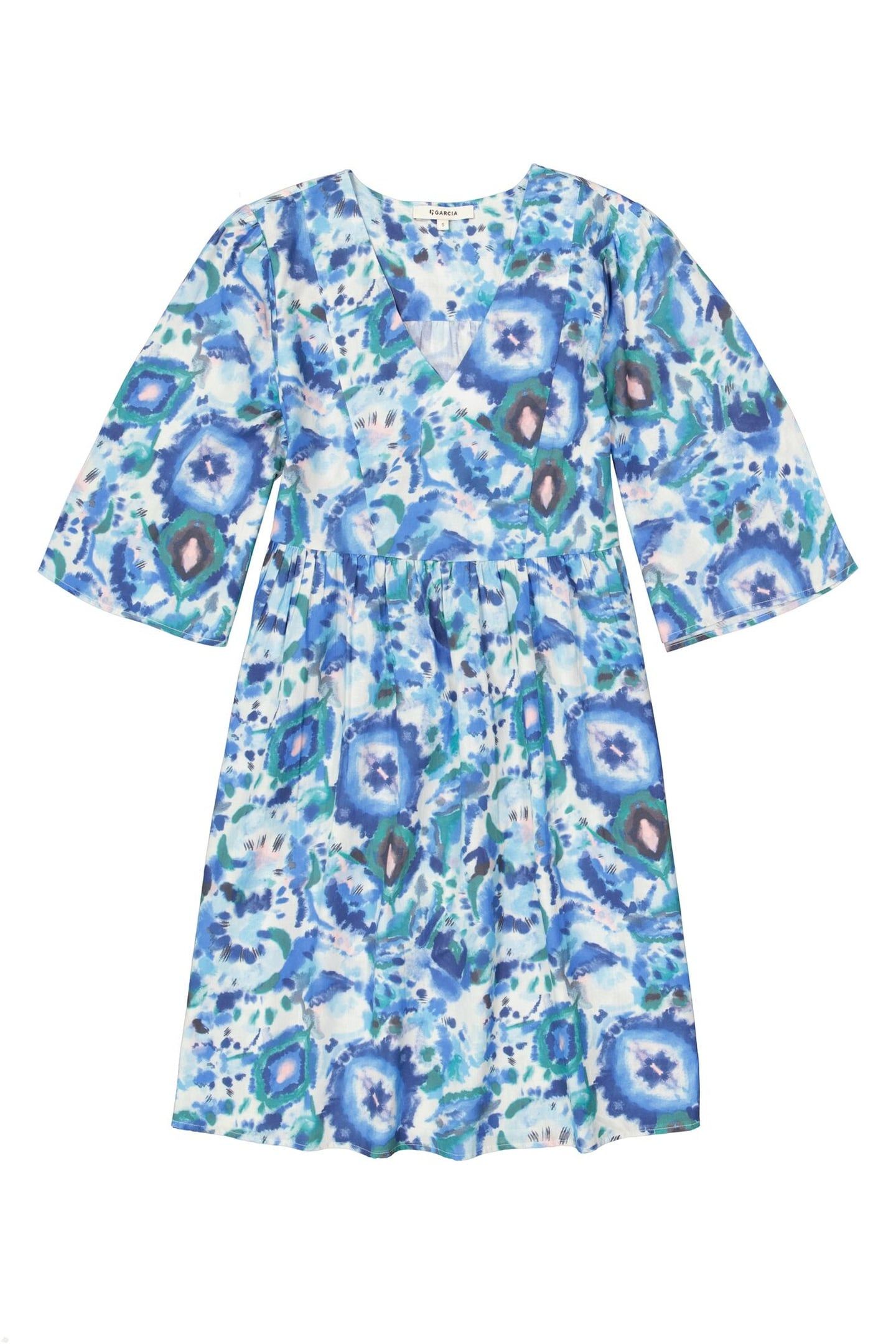 LADIES DRESS BLUE WAVE 4