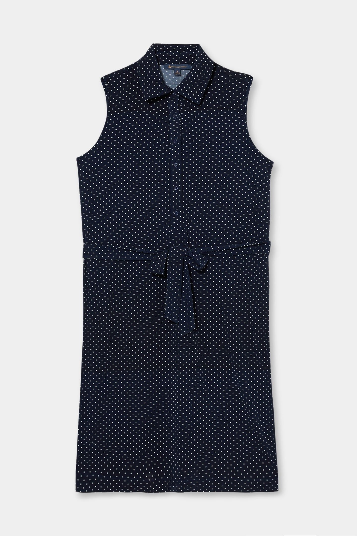 KNIT PRINTED SLEEVELESS DRESS NAVY 3