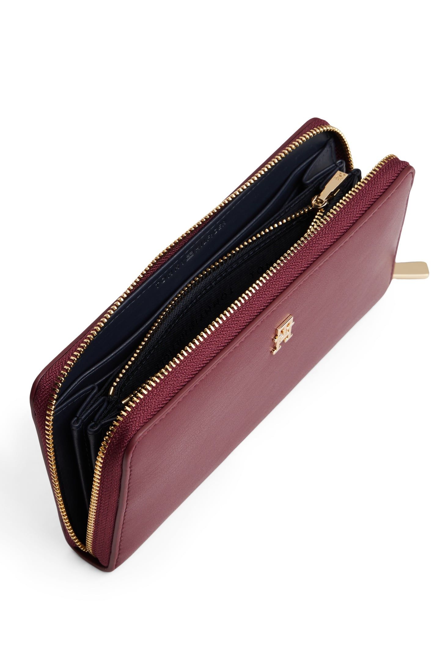TH MONOGRAM ZIP-AROUND WALLET DEEP ROUGE 2