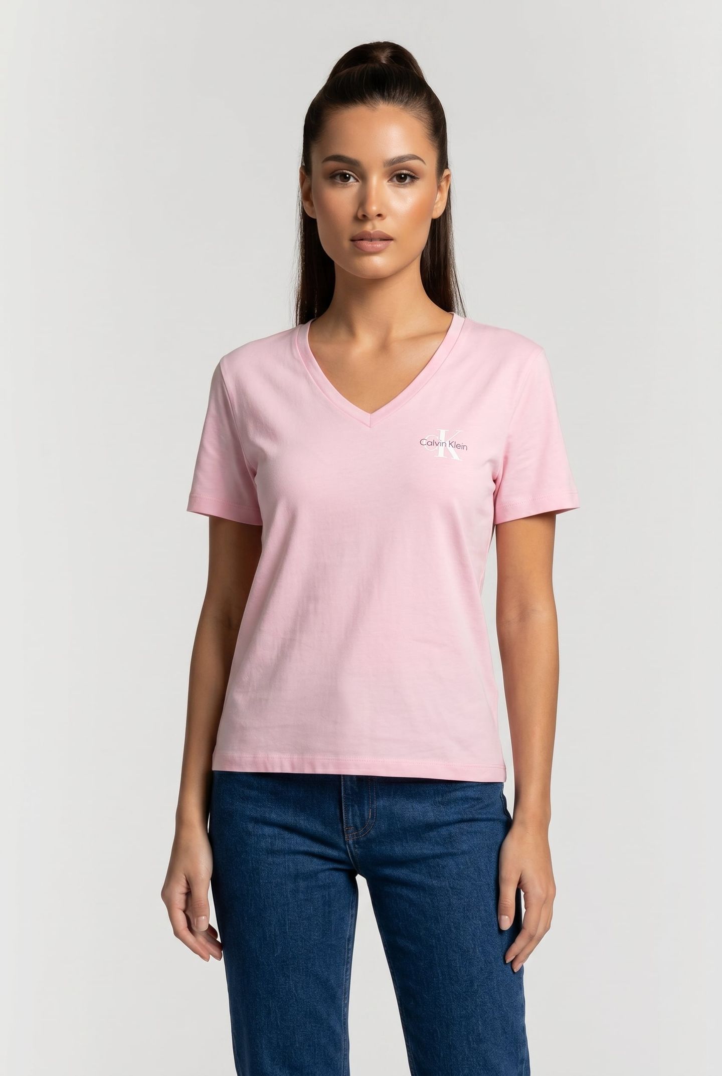 MONOLOGO V-NECK 2PACK TEE FAIRY TALE/BRIGHT WHITE 1