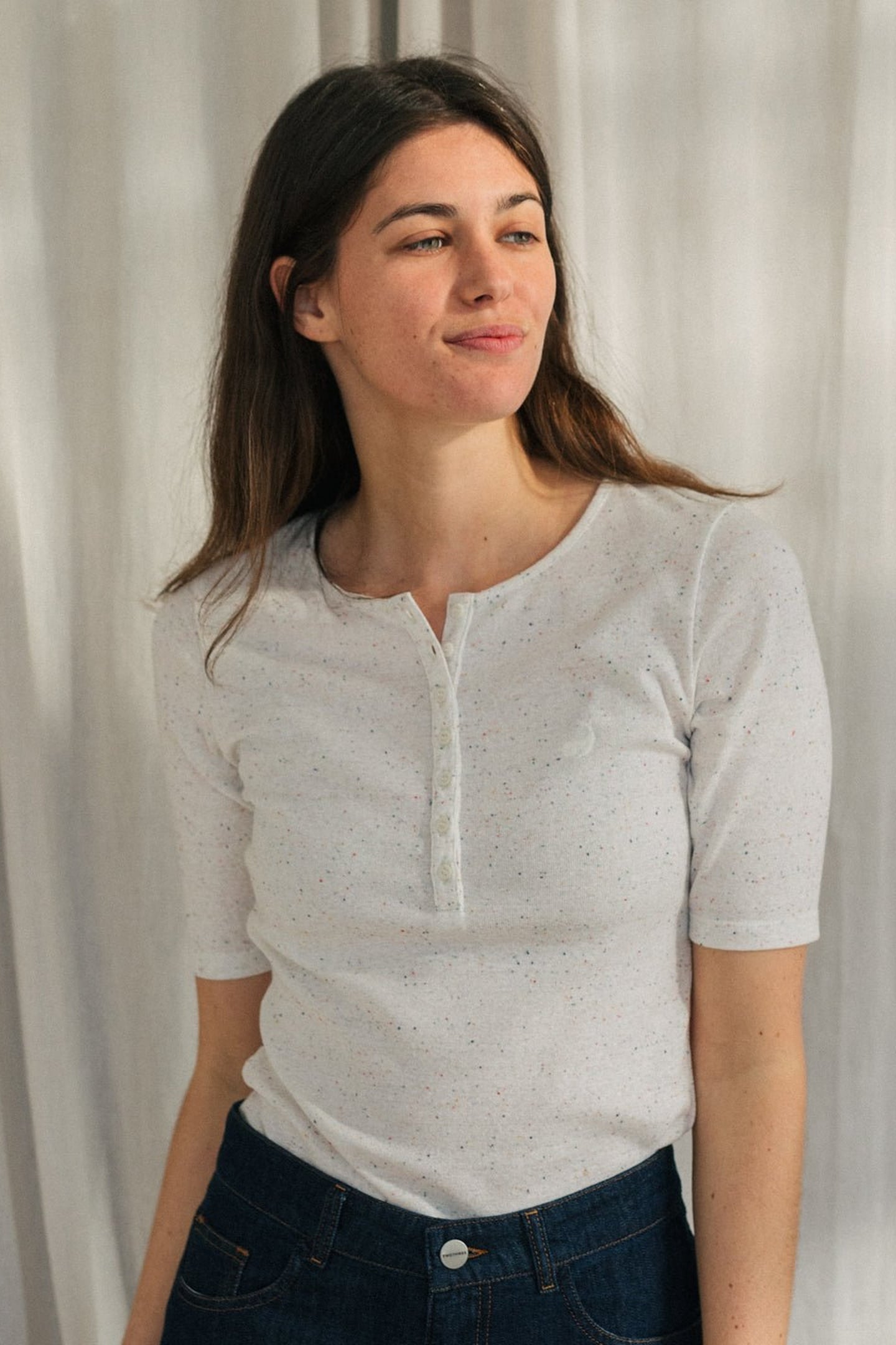 LAMBA T-SHIRT ECRU MULTICOLOUR NEPS 1