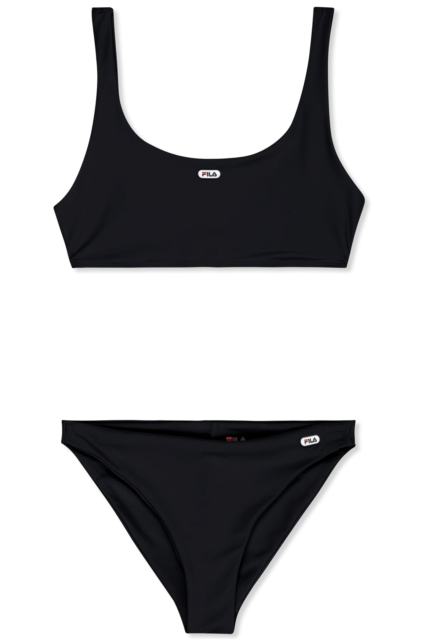 ISOLA LOGO SCOOP NECK BIKINI BLACK 4
