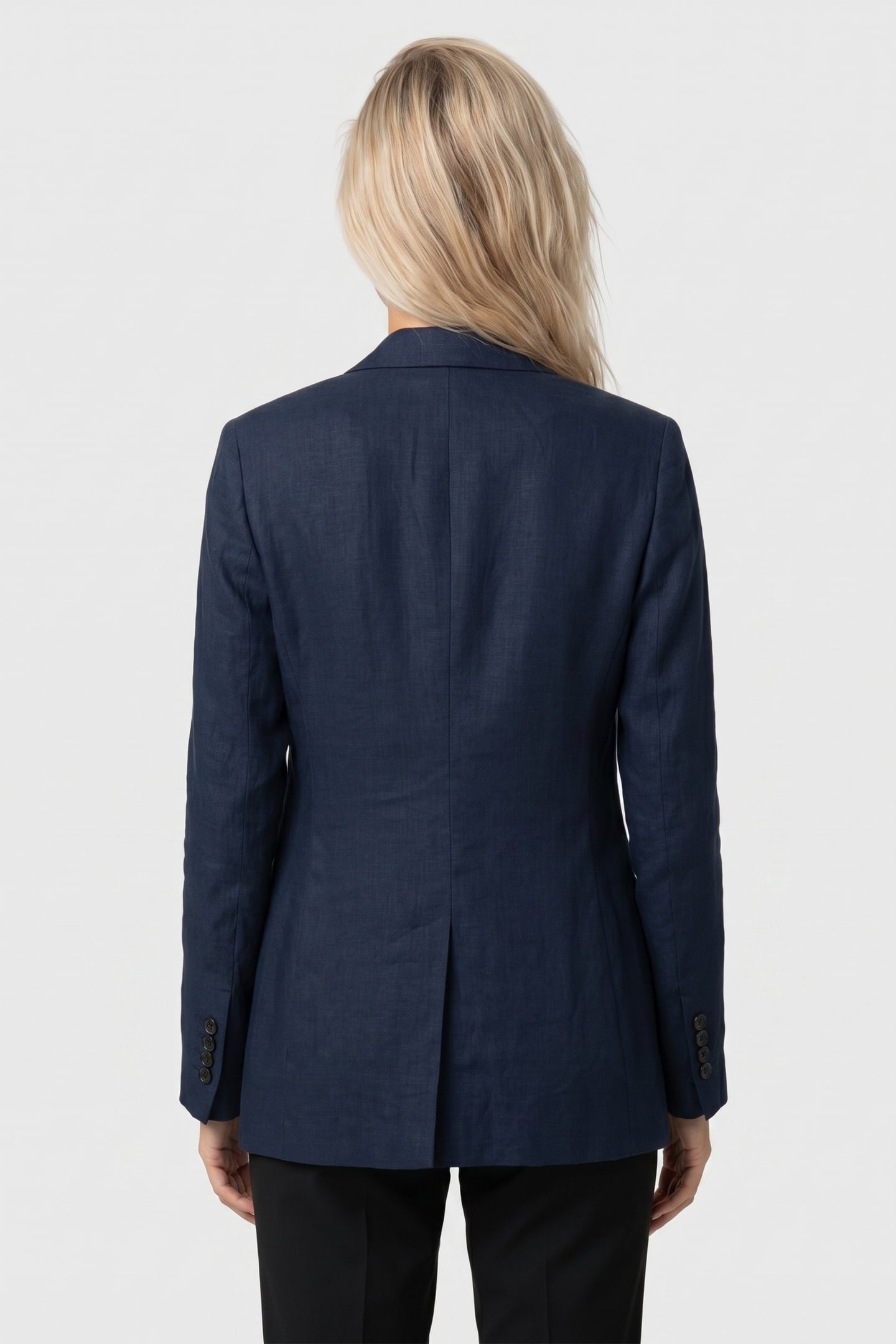 IRISH LINEN SINGLE-BREASTED BLAZER INDIGO 2