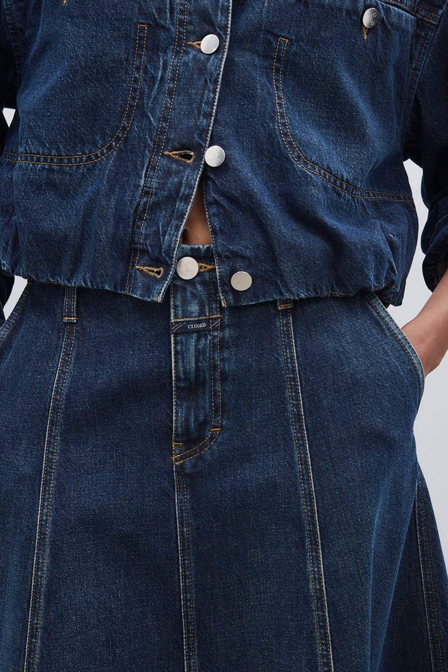 A LINE SKIRT DARK BLUE 6