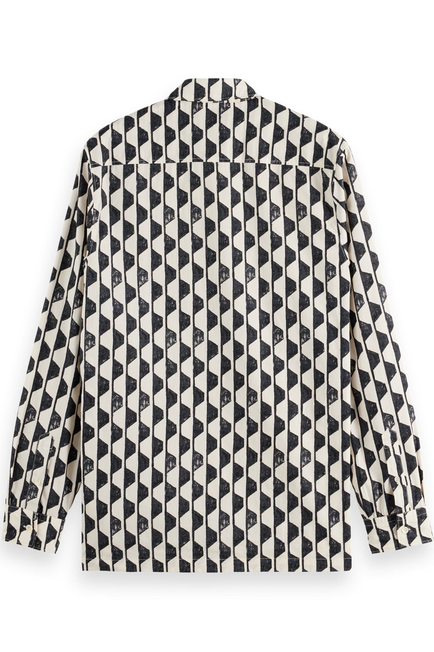 REGULAR FIT GEO-PRINT SHIRT IMAGINE STRIPE WHITE 2