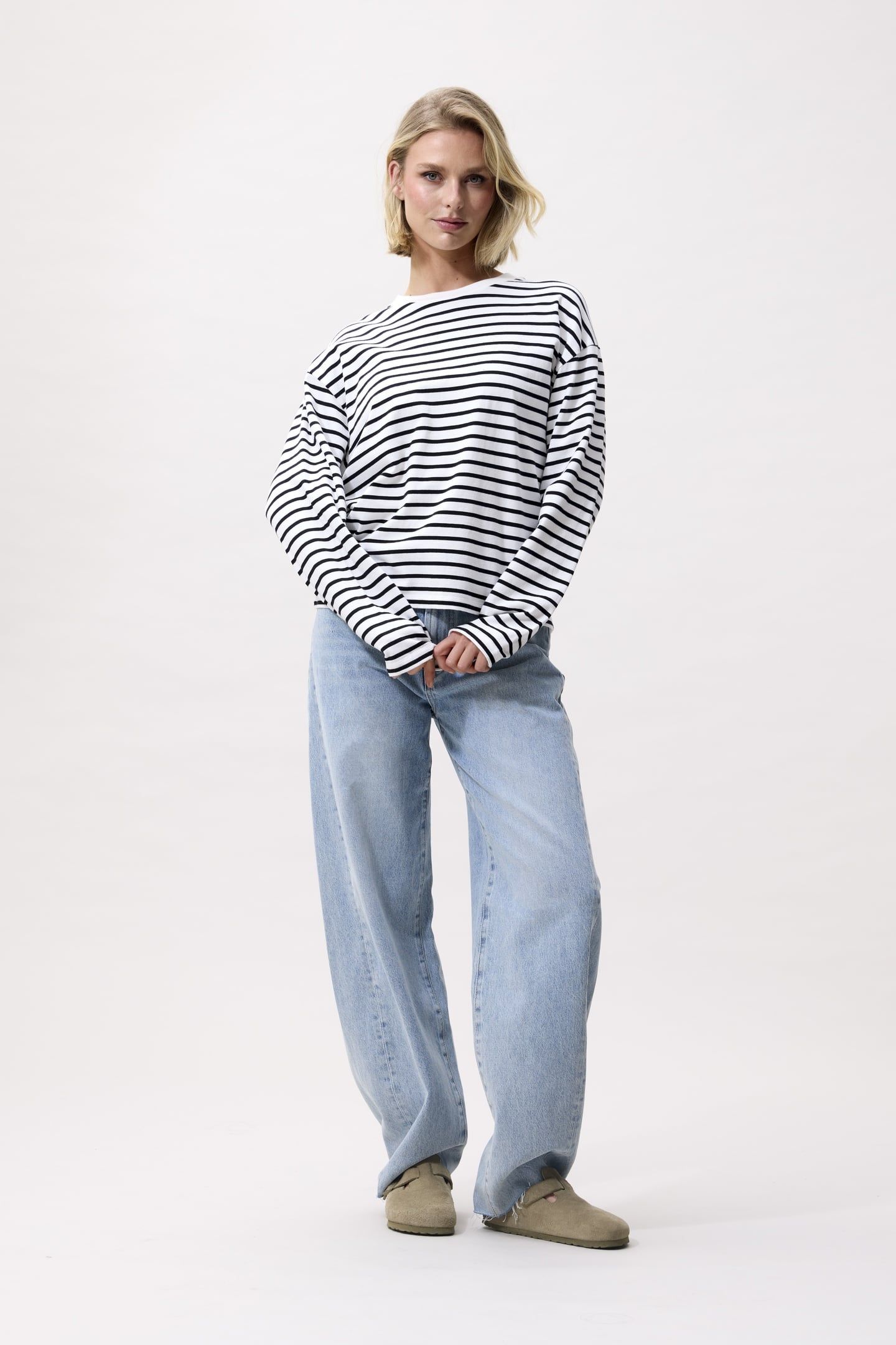 STRIPED LONG SLEEVE OFF WHITE 2