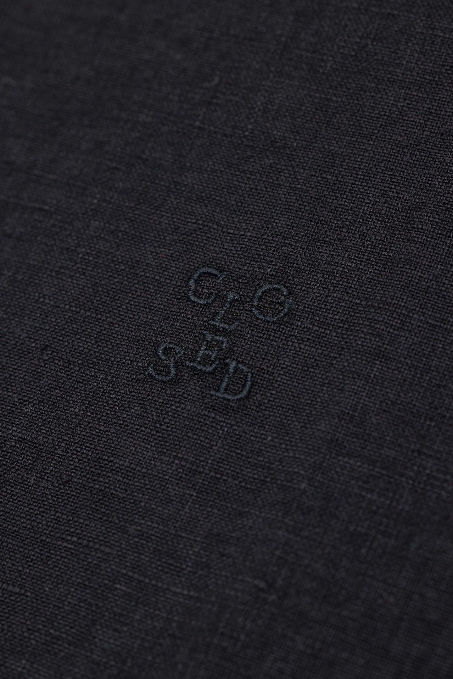 COLLARLESS SHIRT BLACK 10