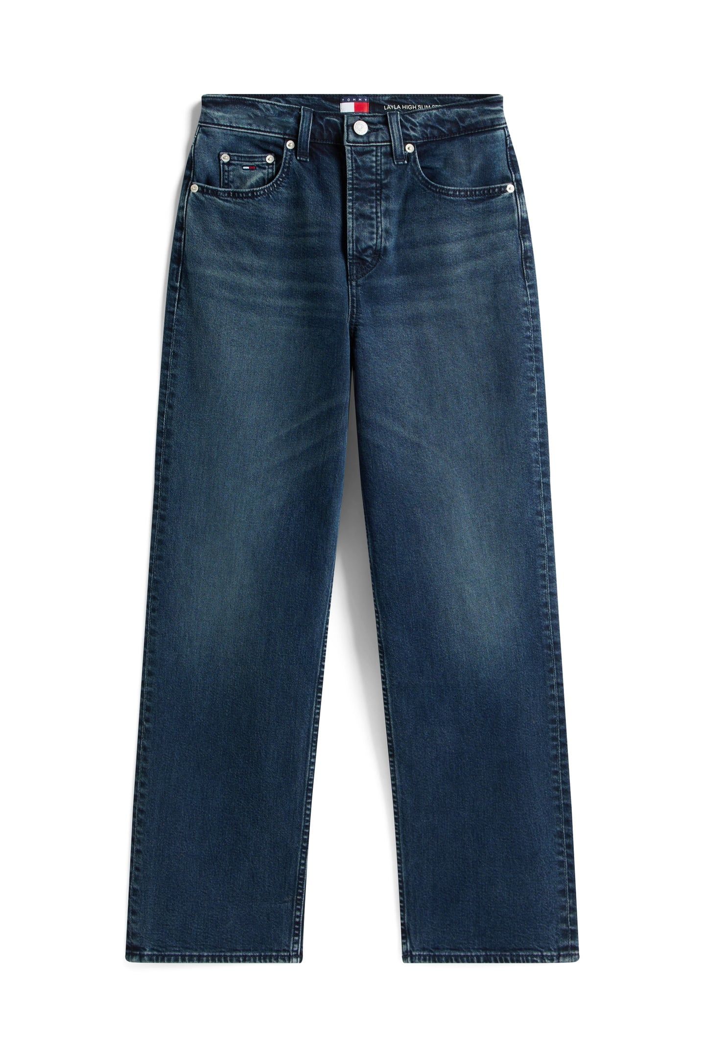 LAYLA SLIM STRAIGHT JEANS DENIM BLUE BLACK 4