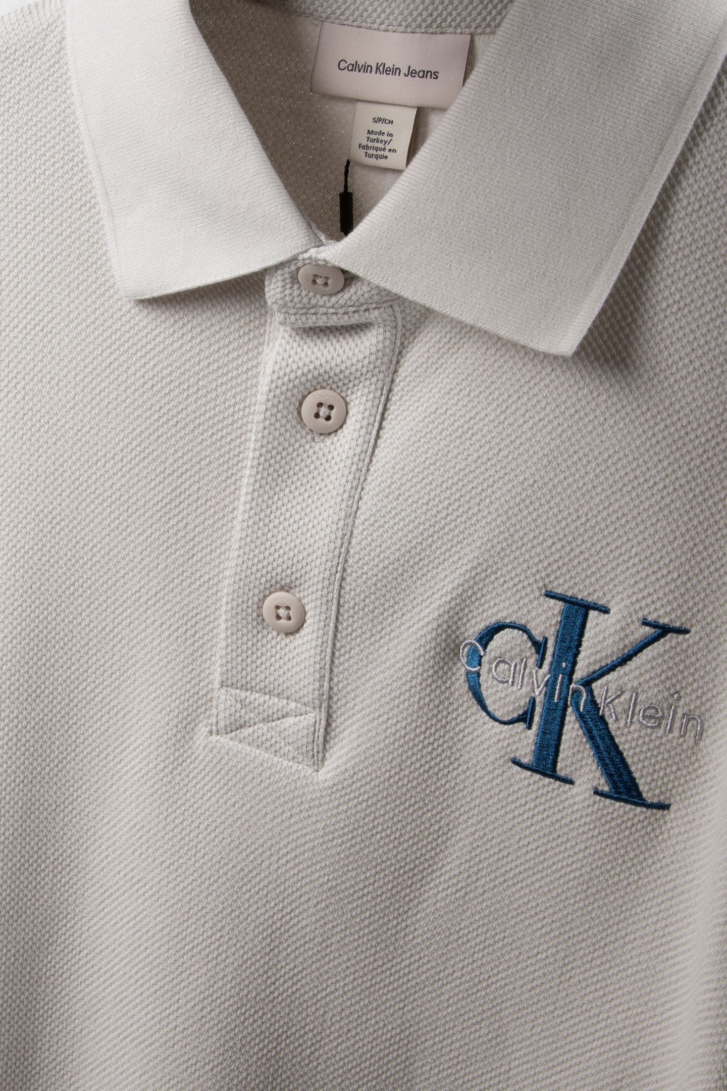LS CHUNKY PIQUE RELAXED POLO CHALK 4