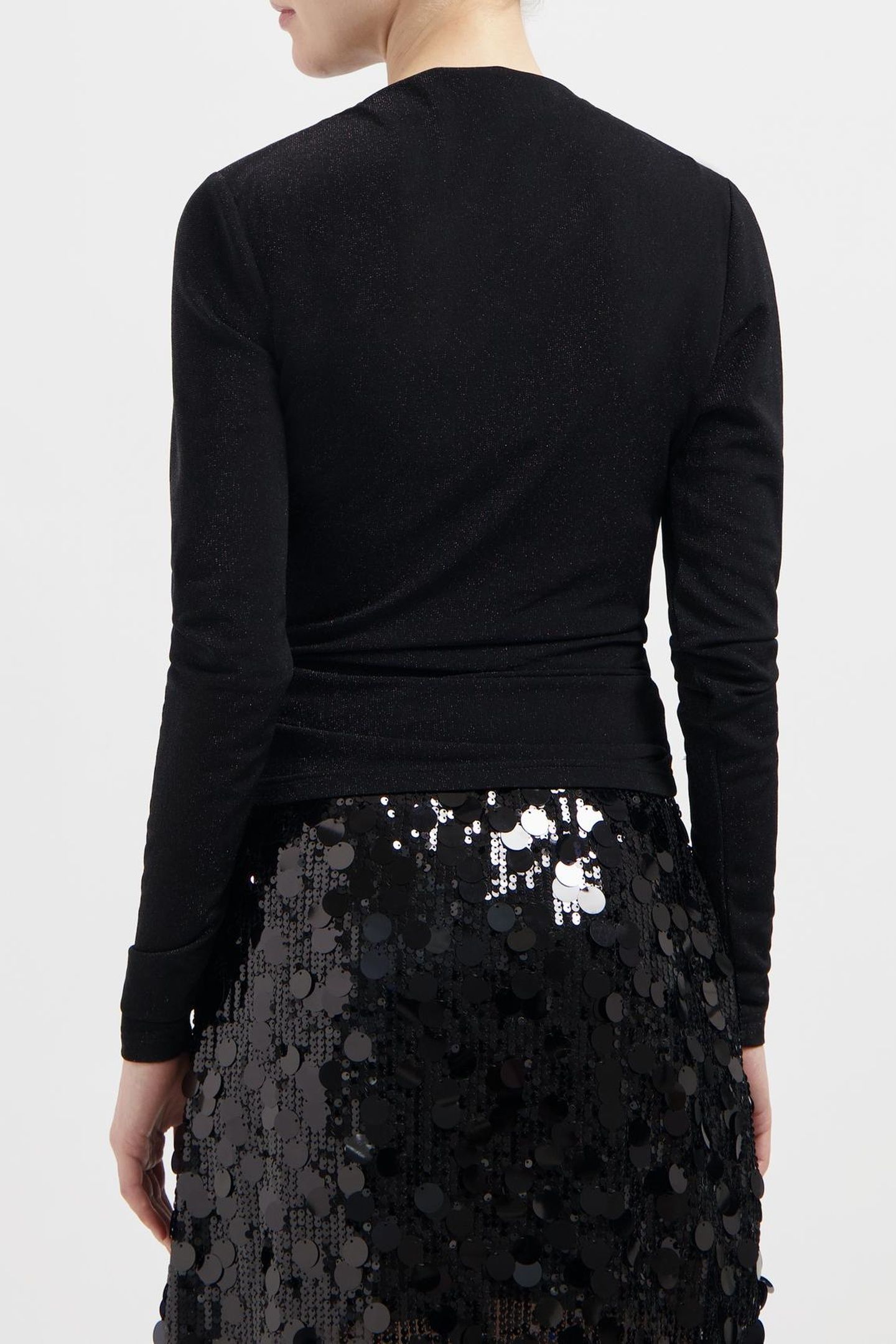 NOUS SOMMES LABELS – EDIE LS GLITTER TOP BLACK 5