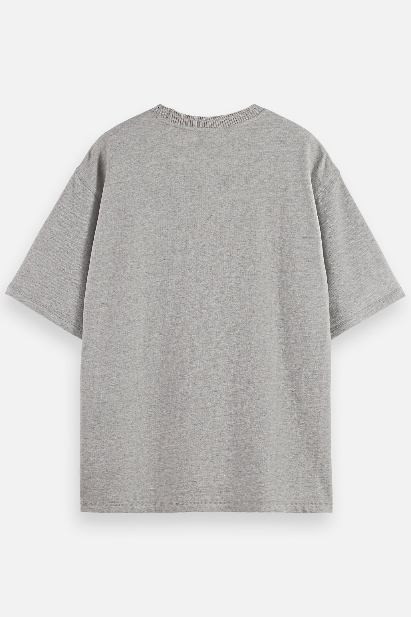 LOOSE FIT LABEL T-SHIRT GREY MELANGE 5