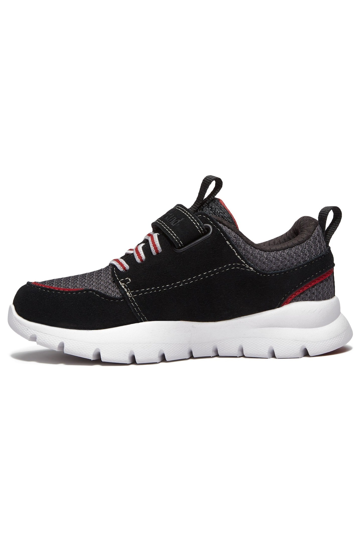 BOROUGHS PROJECT LOW HOOK & LOOP SNEAKER BLACK SUEDE 9