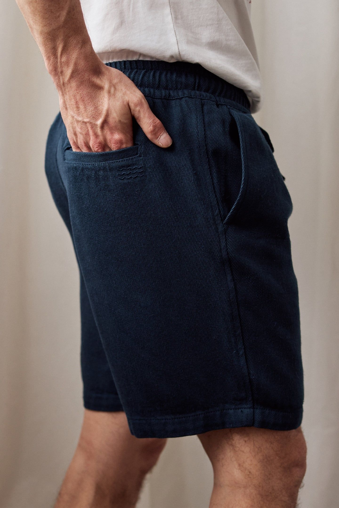 CHINCUI SHORTS WASHED NAVY 2