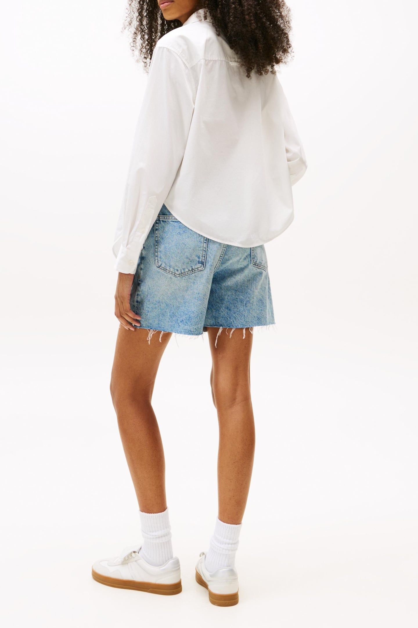 LS TIE FRONT SHIRT ECRU 3