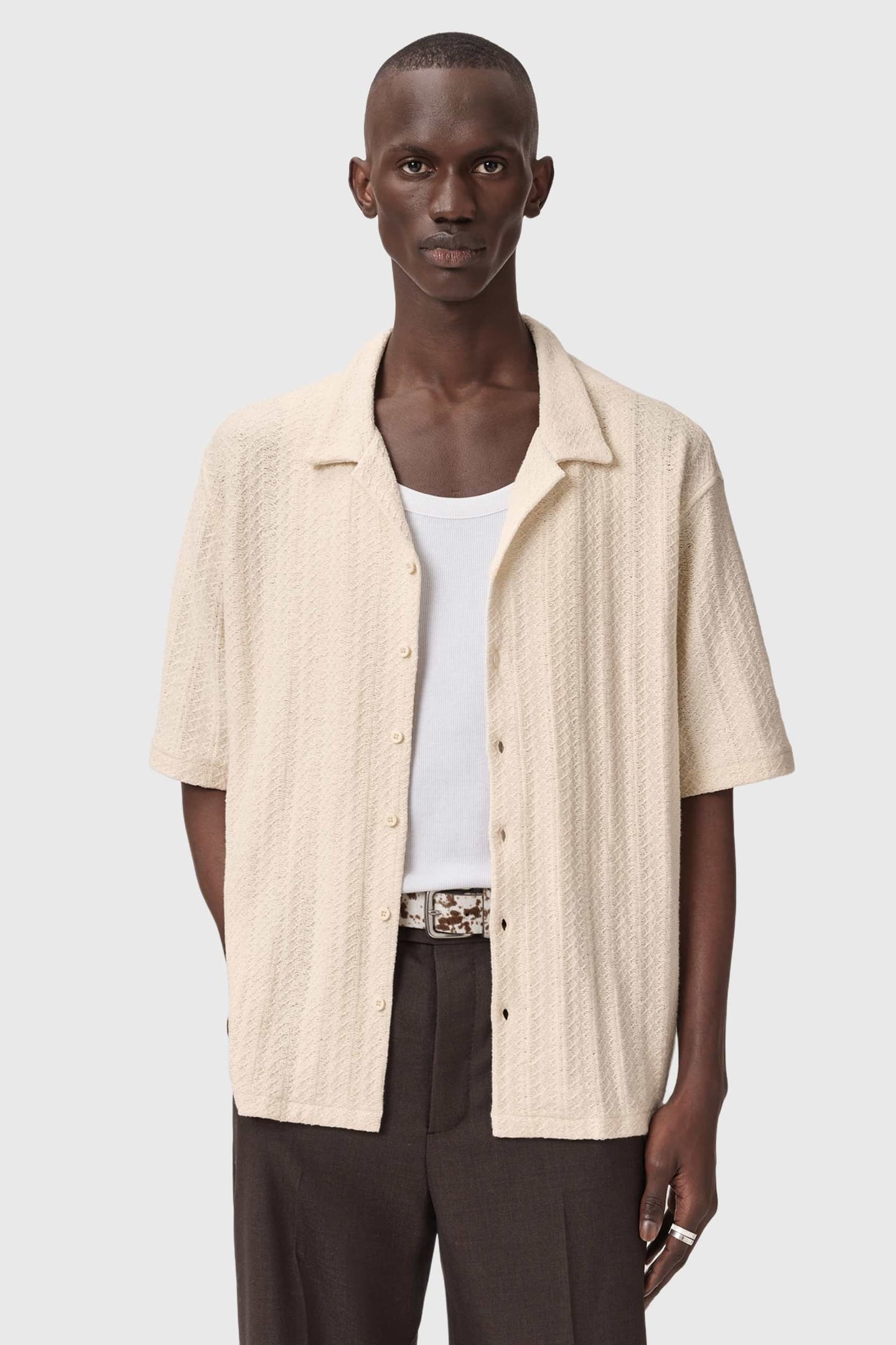 TRACE SS SHIRT COTTAGE WHITE 5