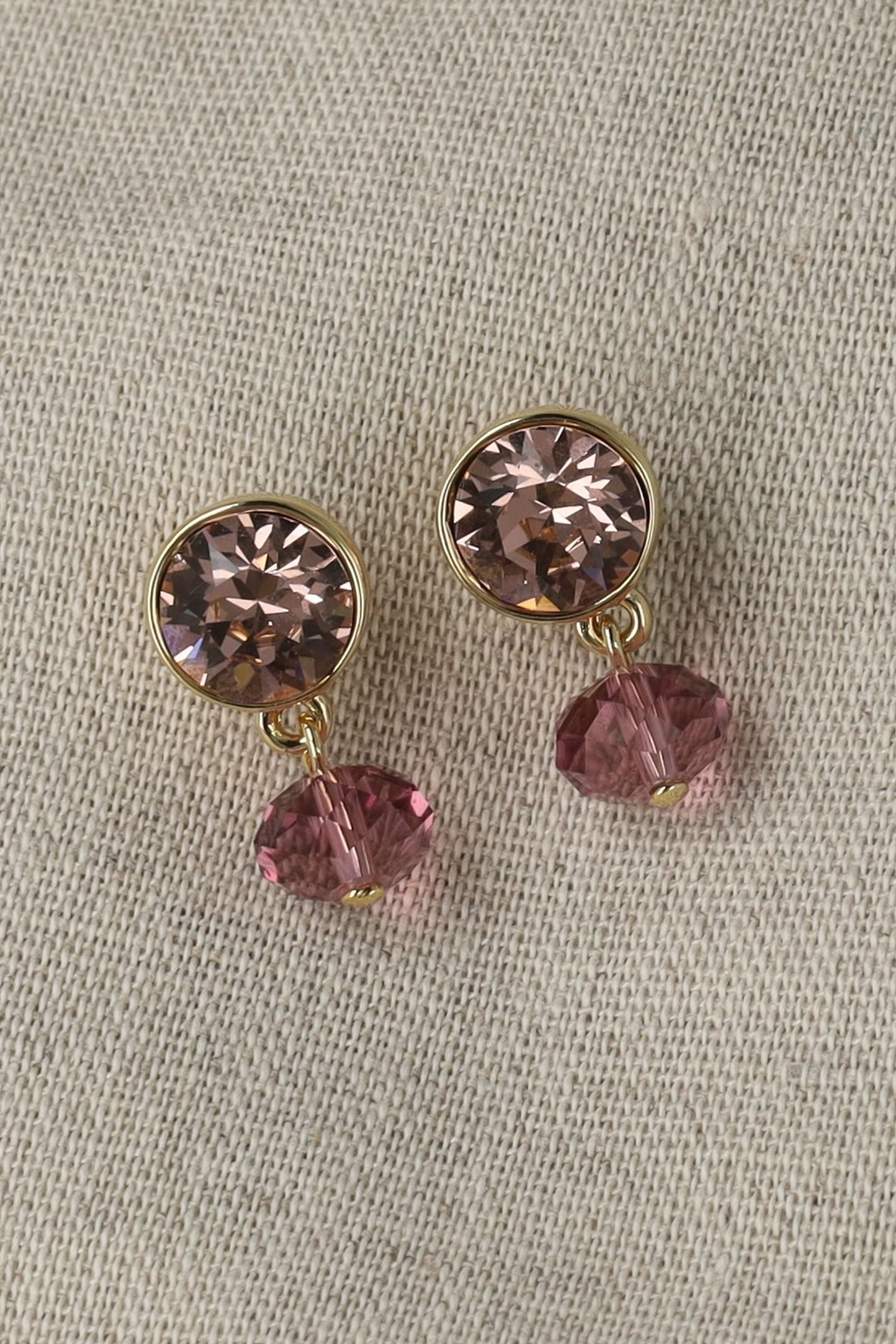 CLASSIC BLUSH ROSE EARRINGS PINK 5