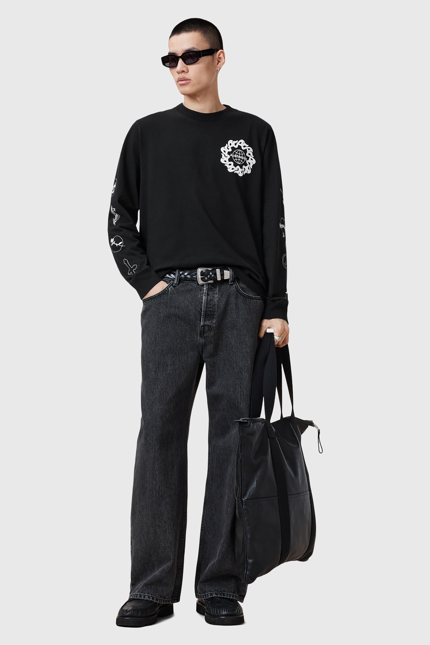 ORBITAL LS CREW WASHED BLACK 1