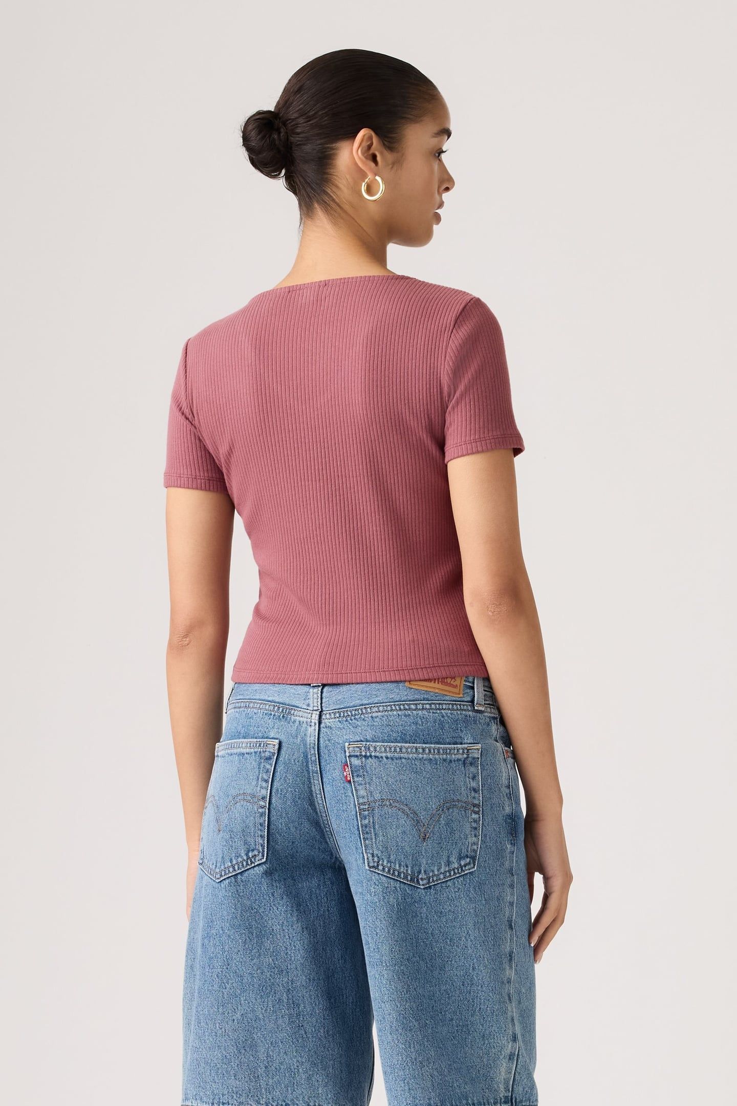 MUSE SS TEE CRUSHED BERRY RIB 2