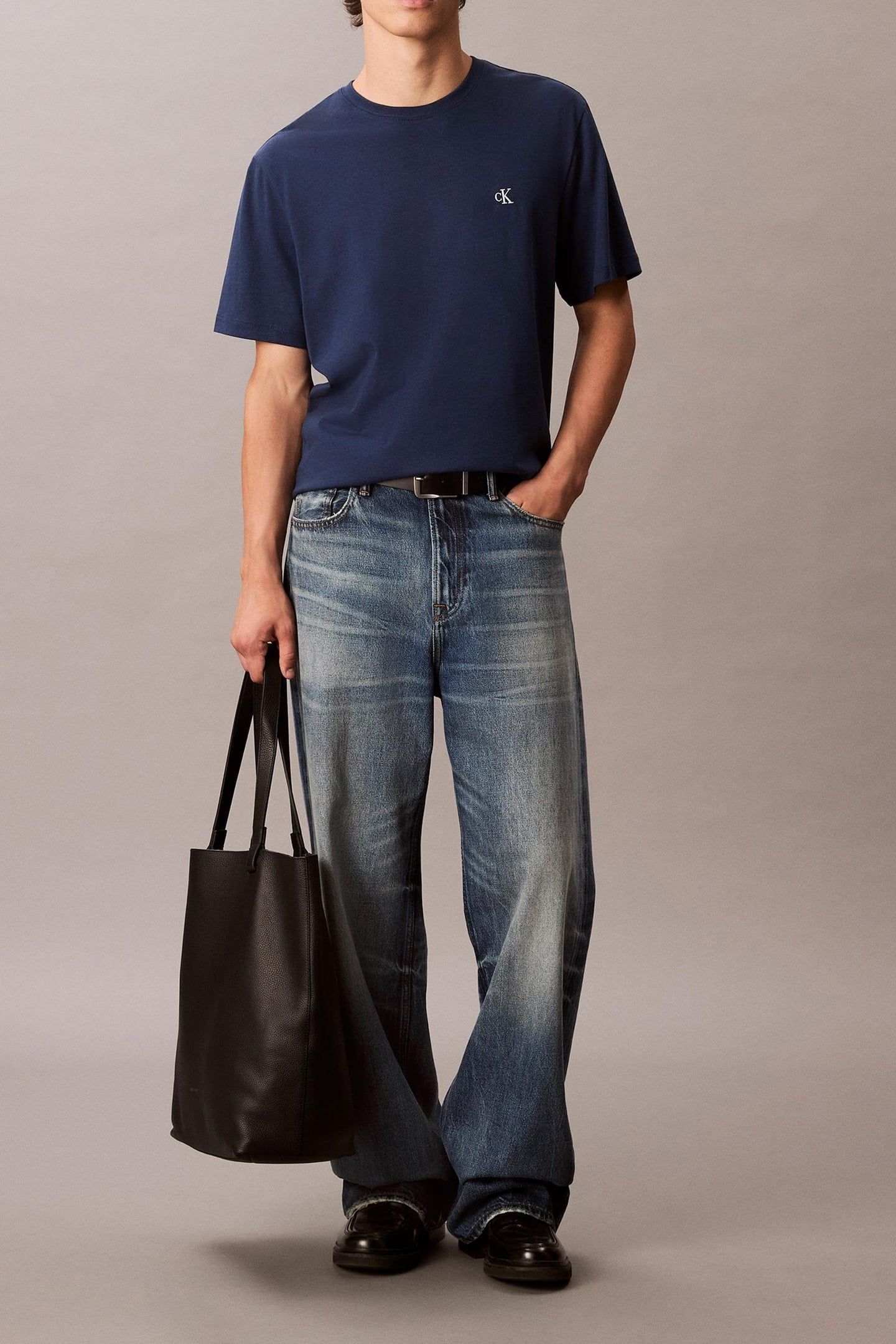 SS EASY MONOGRAM TEE BLUE JEAN 1