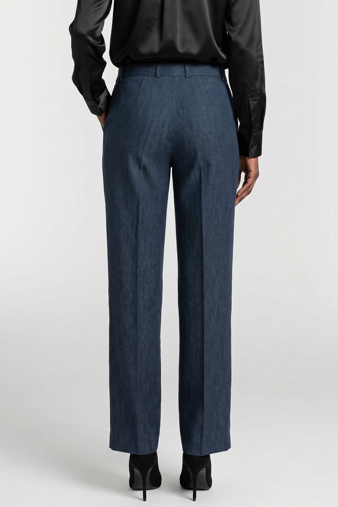 FRONT TROUSERS LINEN BLUE 2