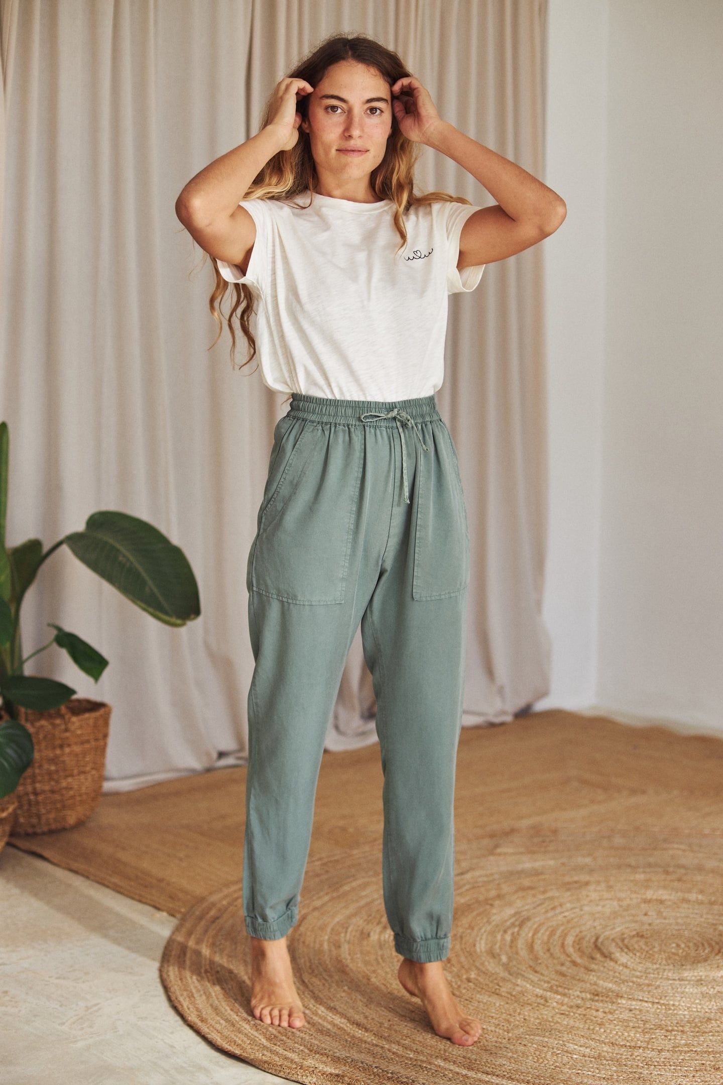 KAAFU PANTS WASHED GREEN 1