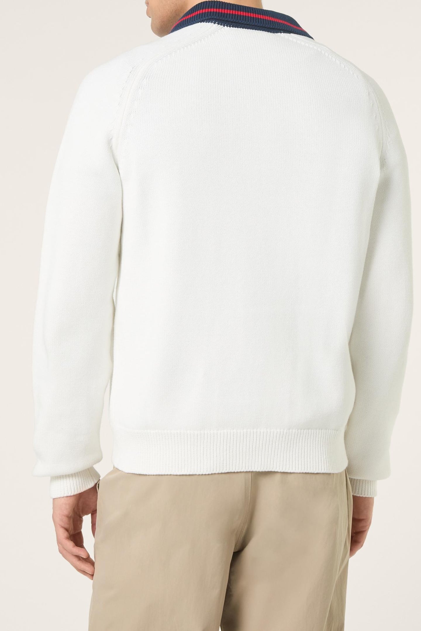 CARRAIA REGULAR ZIP THROUGH KNIT CARDIGAN EGRET 3