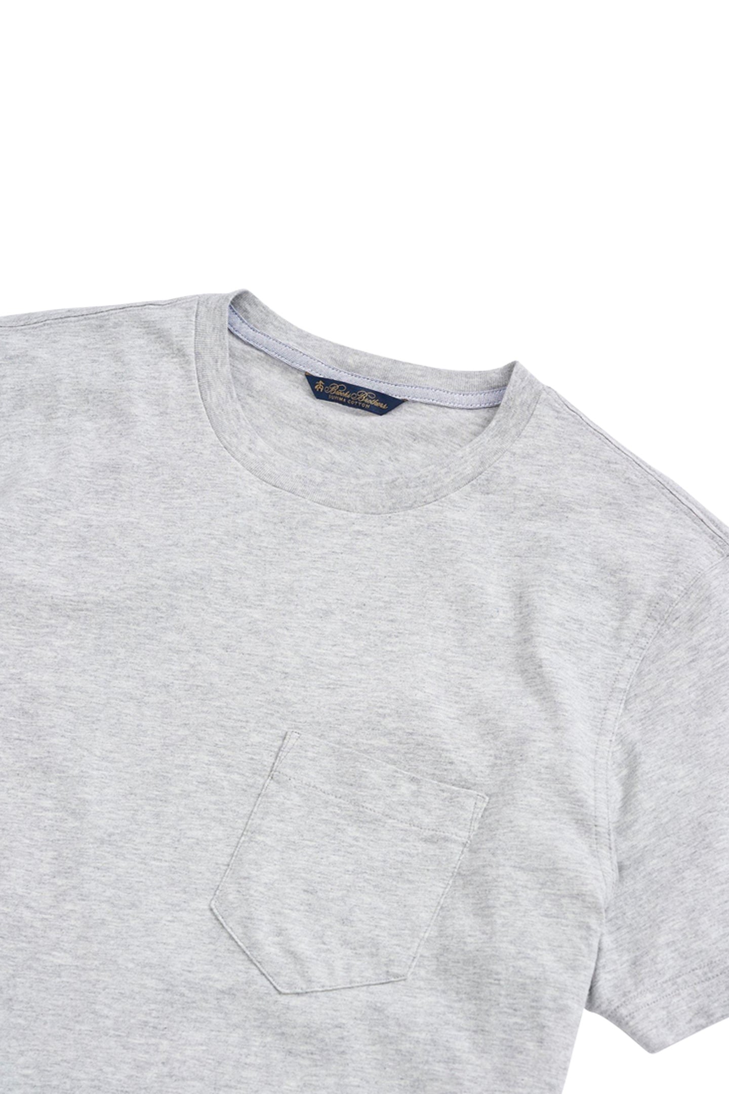 SUPIMA CREWNECK COTTON T-SHIRT GREY 7
