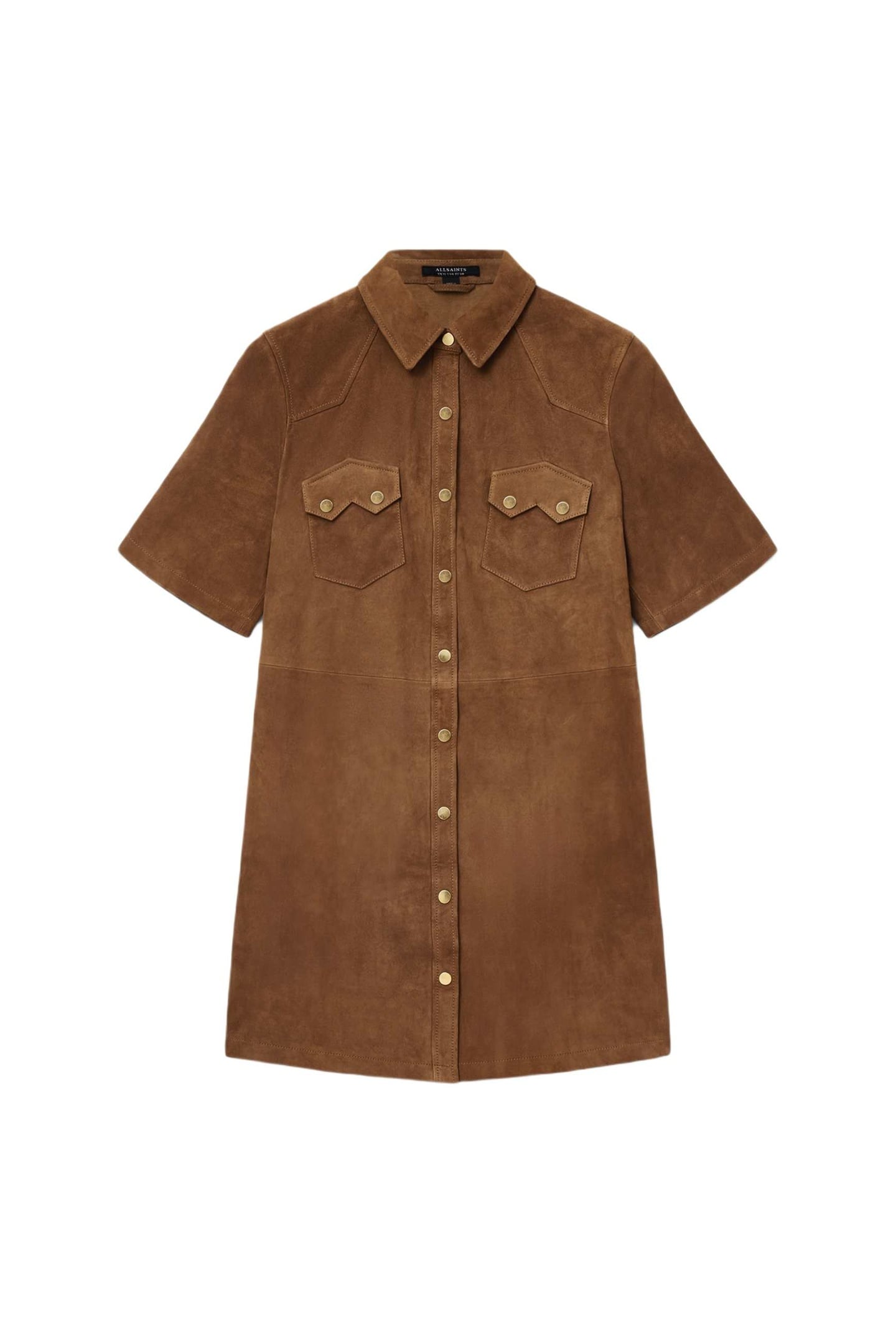 ROCK SUEDE DRESS SUGAR BROWN 5