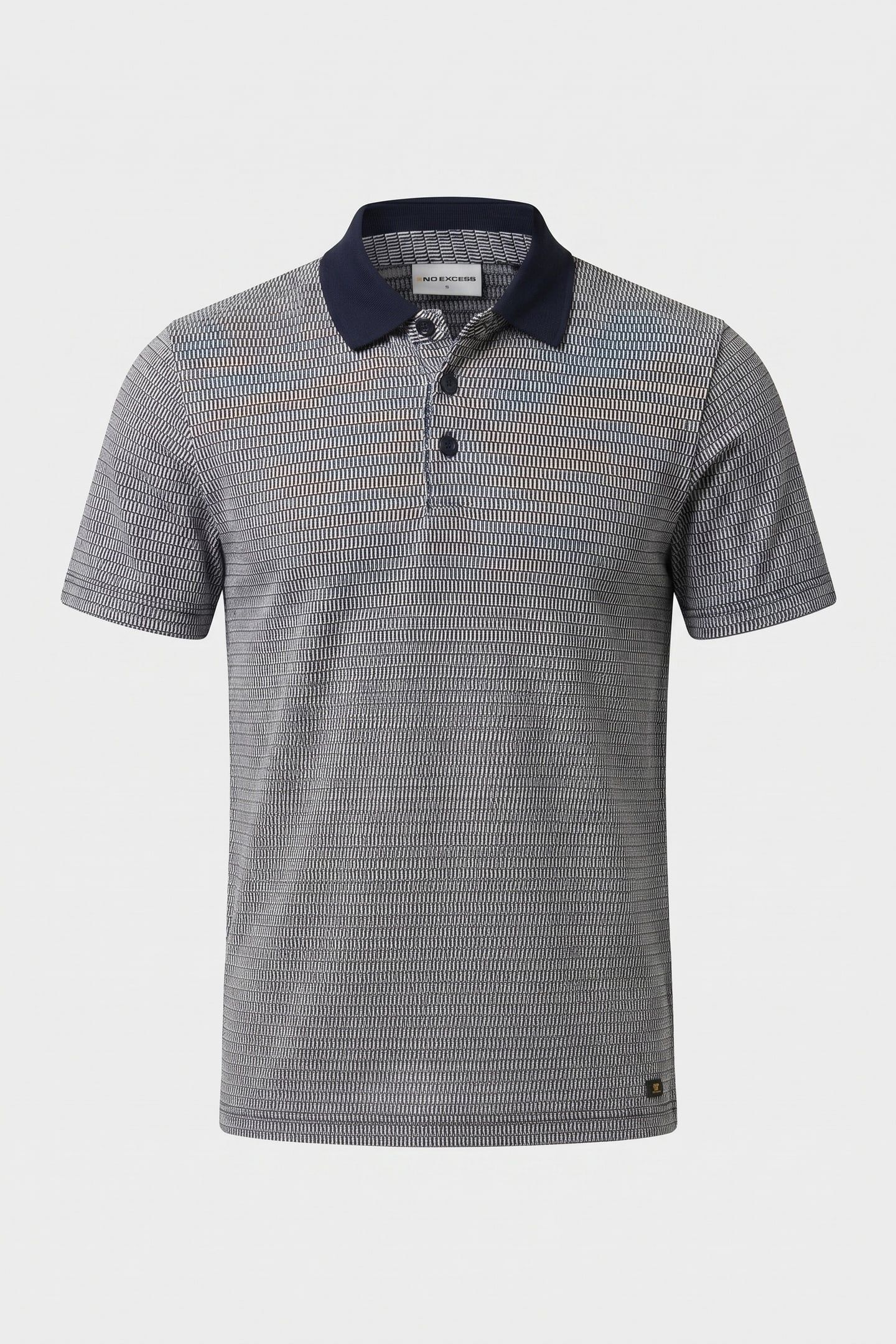 POLO 2 COLOURED JACQUARD DEEP BLUE 3