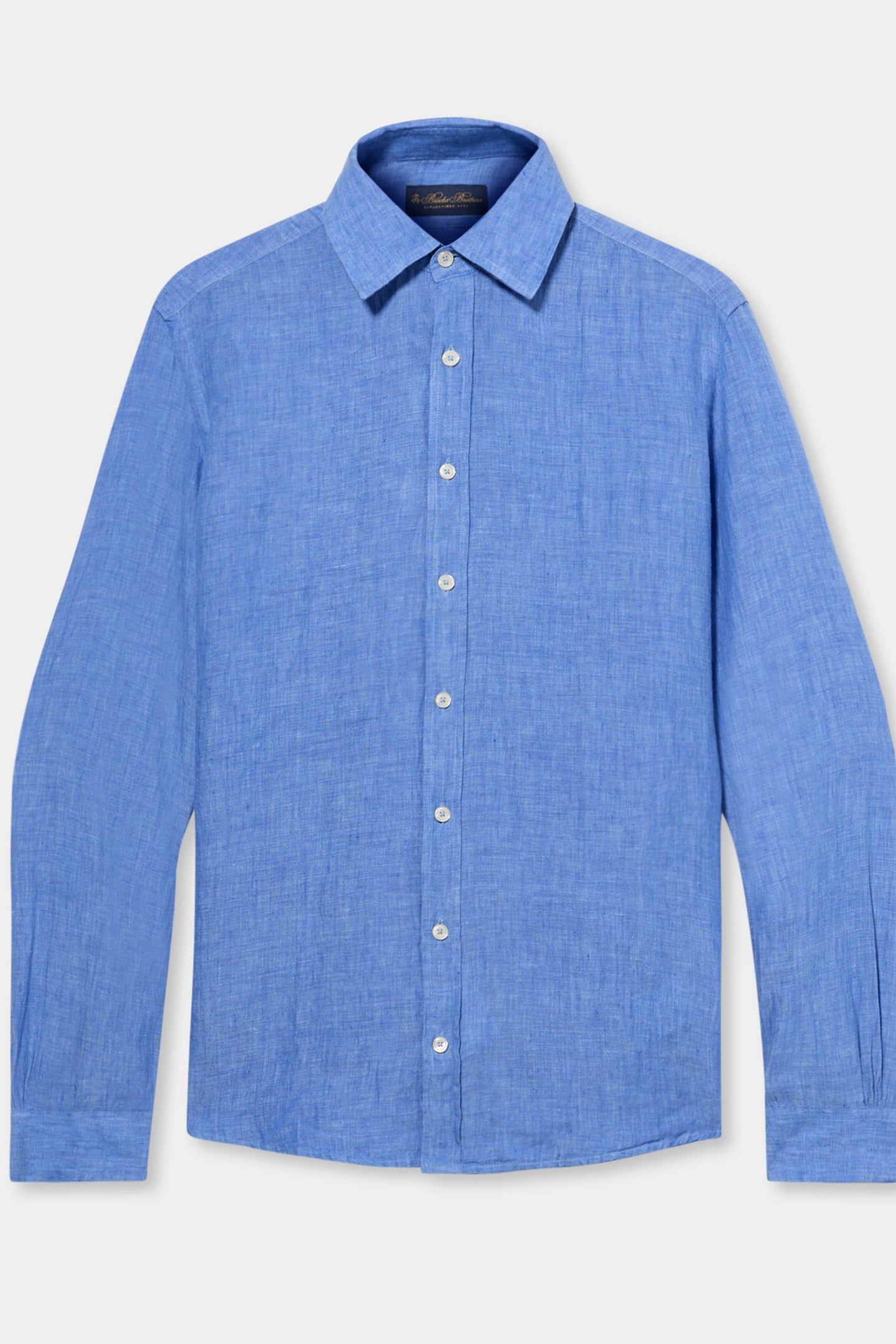 CLASSIC COLLAR SHIRT LINEN BLUE 3