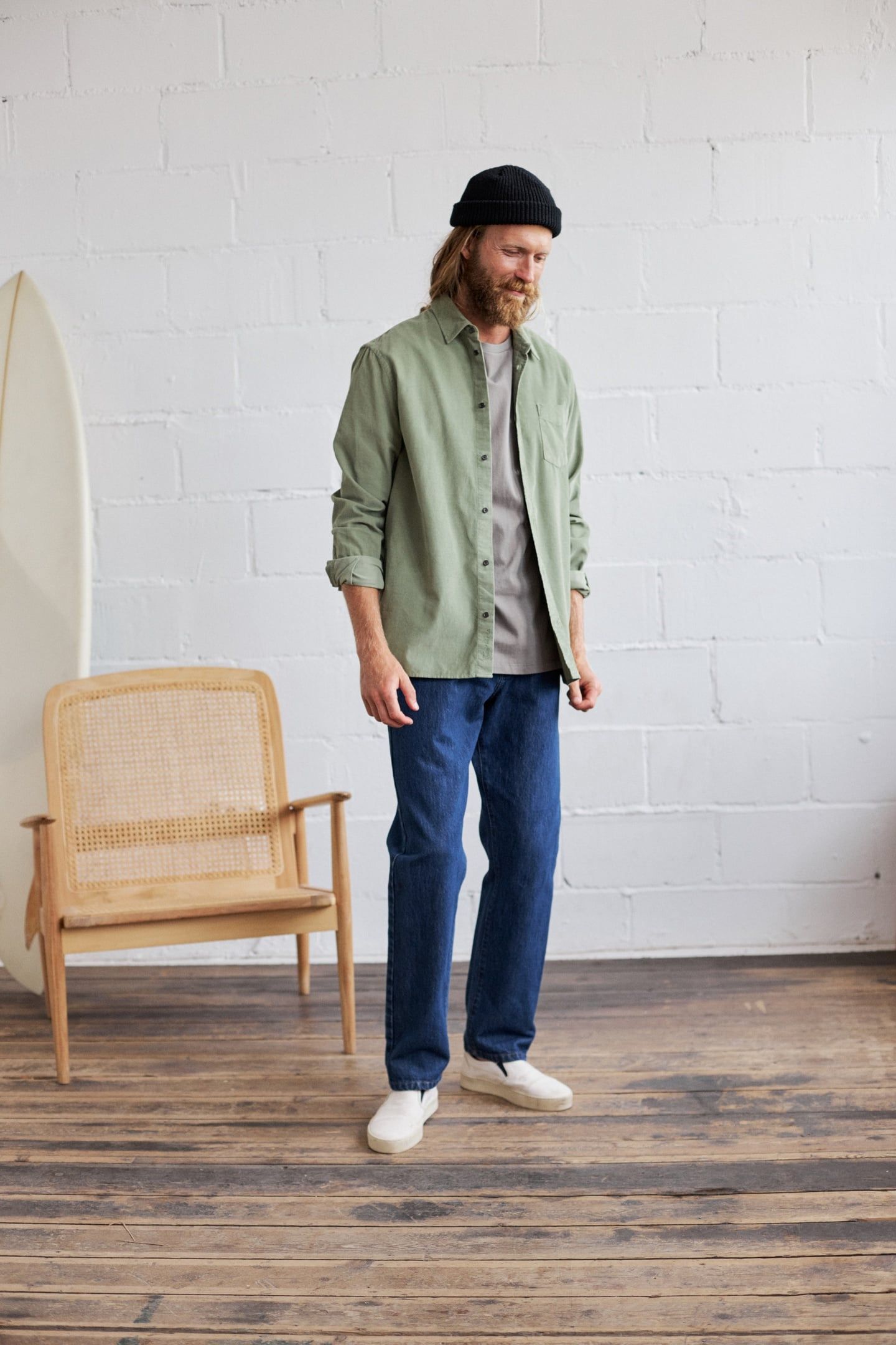 COOK SHIRT OIL GREEN 1