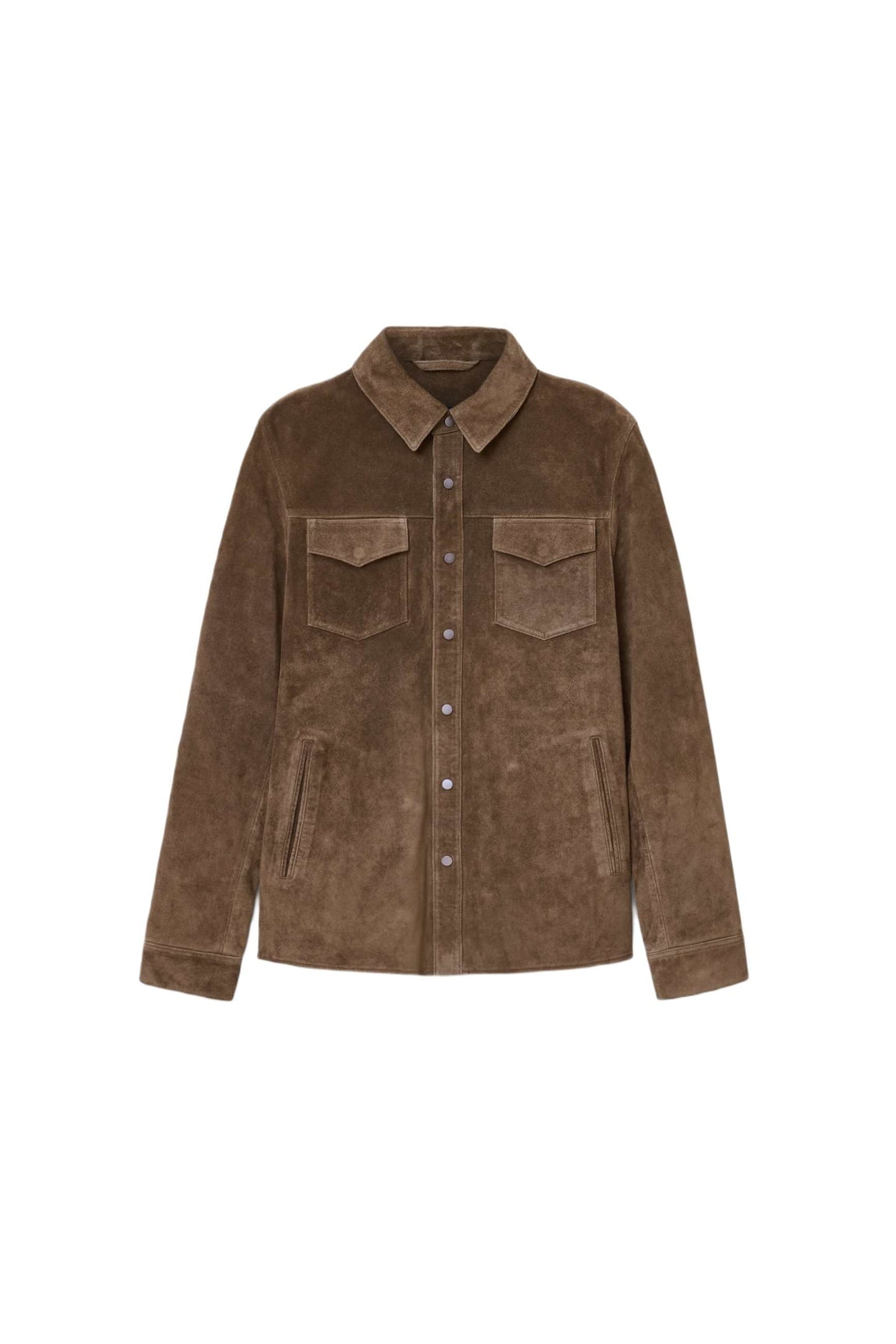SULLY SUEDE SHIRT BAKER BROWN 8