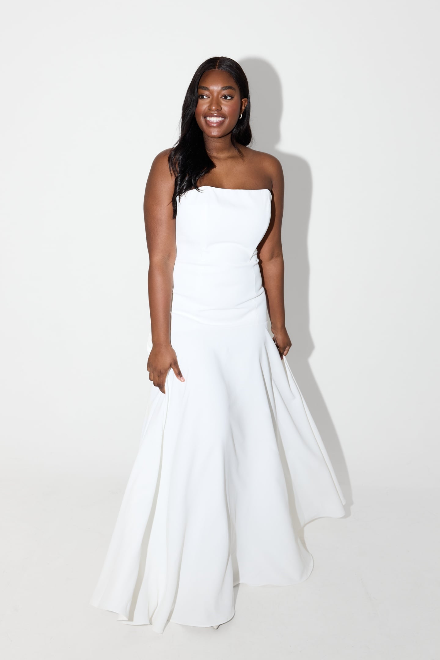 STRAPLESS MAXI DRESS WHITE 1