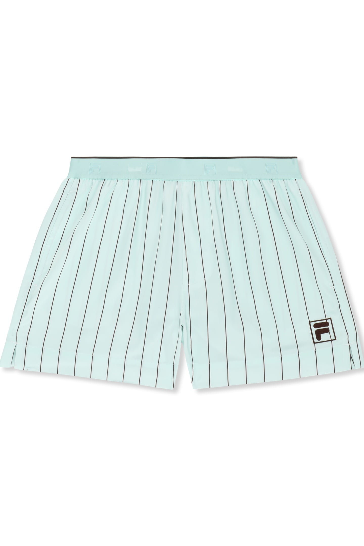 FIESOLE REGULAR PINSTRIPED SATIN SHORTS SOOTHING SEA / BRACK 5