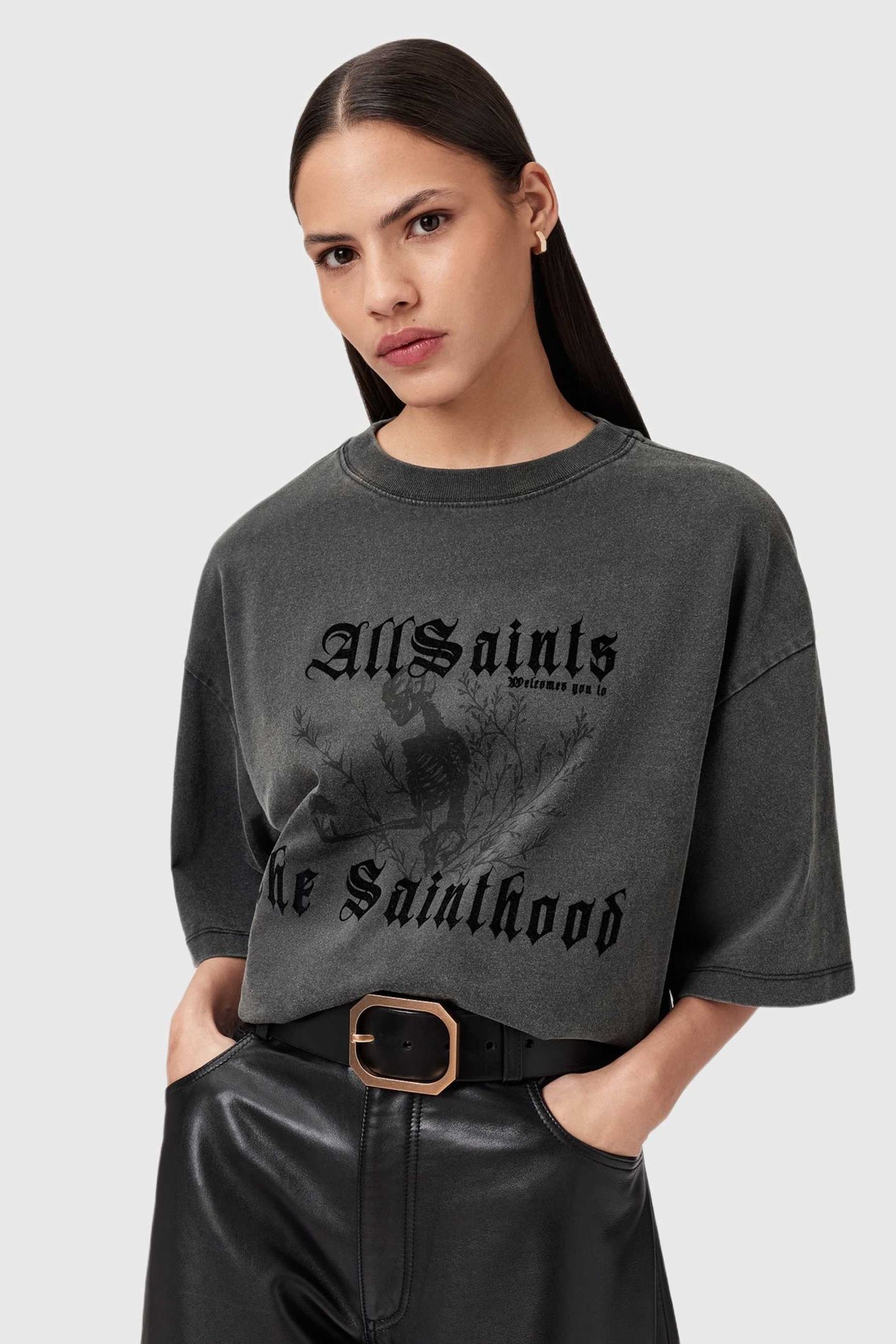 NOVUS AMELIE TEE WASHED BLACK 1