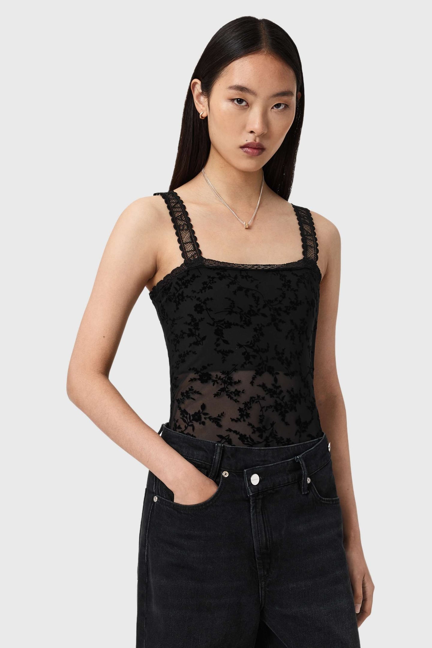 CHARLI FLOCKED BODY BLACK 5