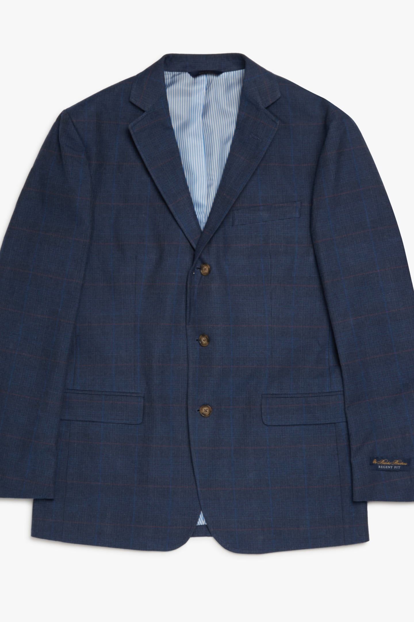 REGENT REGULAR-FIT COTTON SPORT COAT BLUE 4
